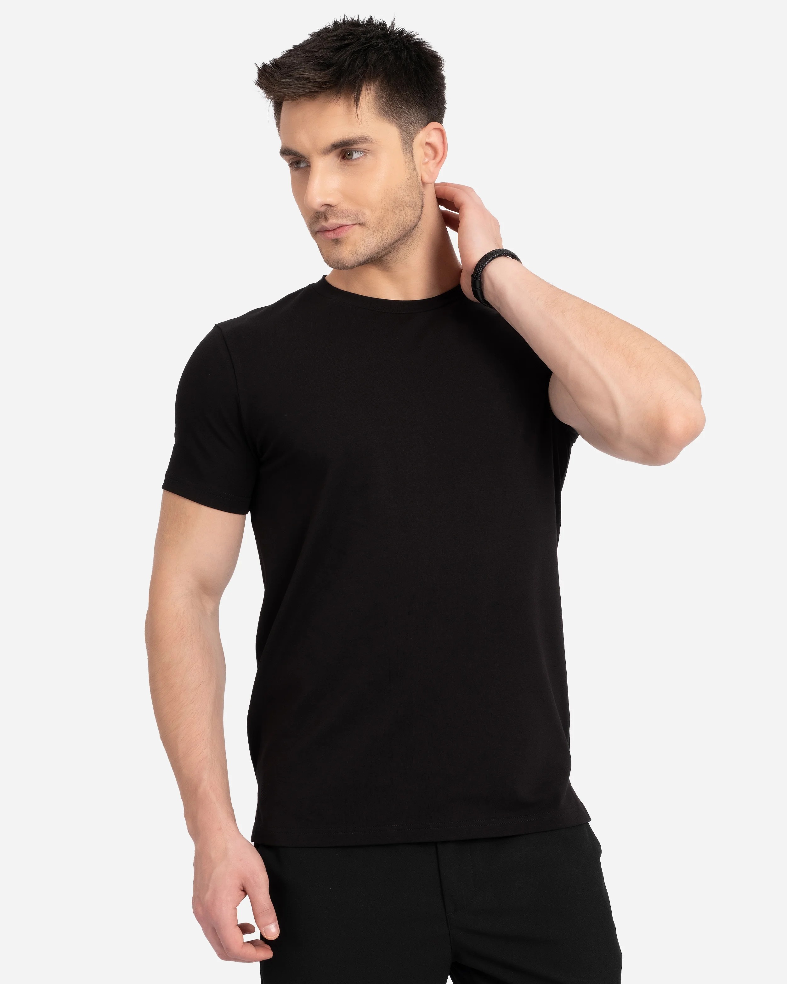ED Erkek Siyah Basic Tişört