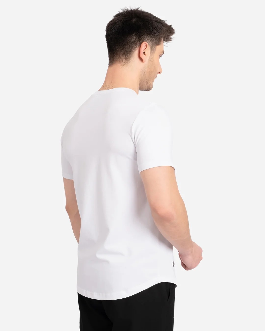 AD Erkek Beyaz Tişört 3'lü Paket