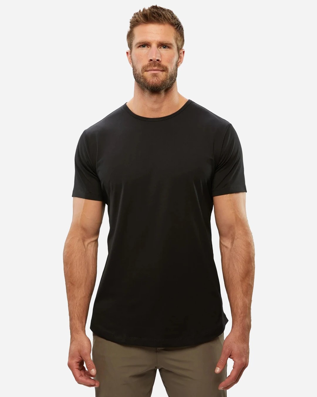 AD Men's Black Basic T-Shirt