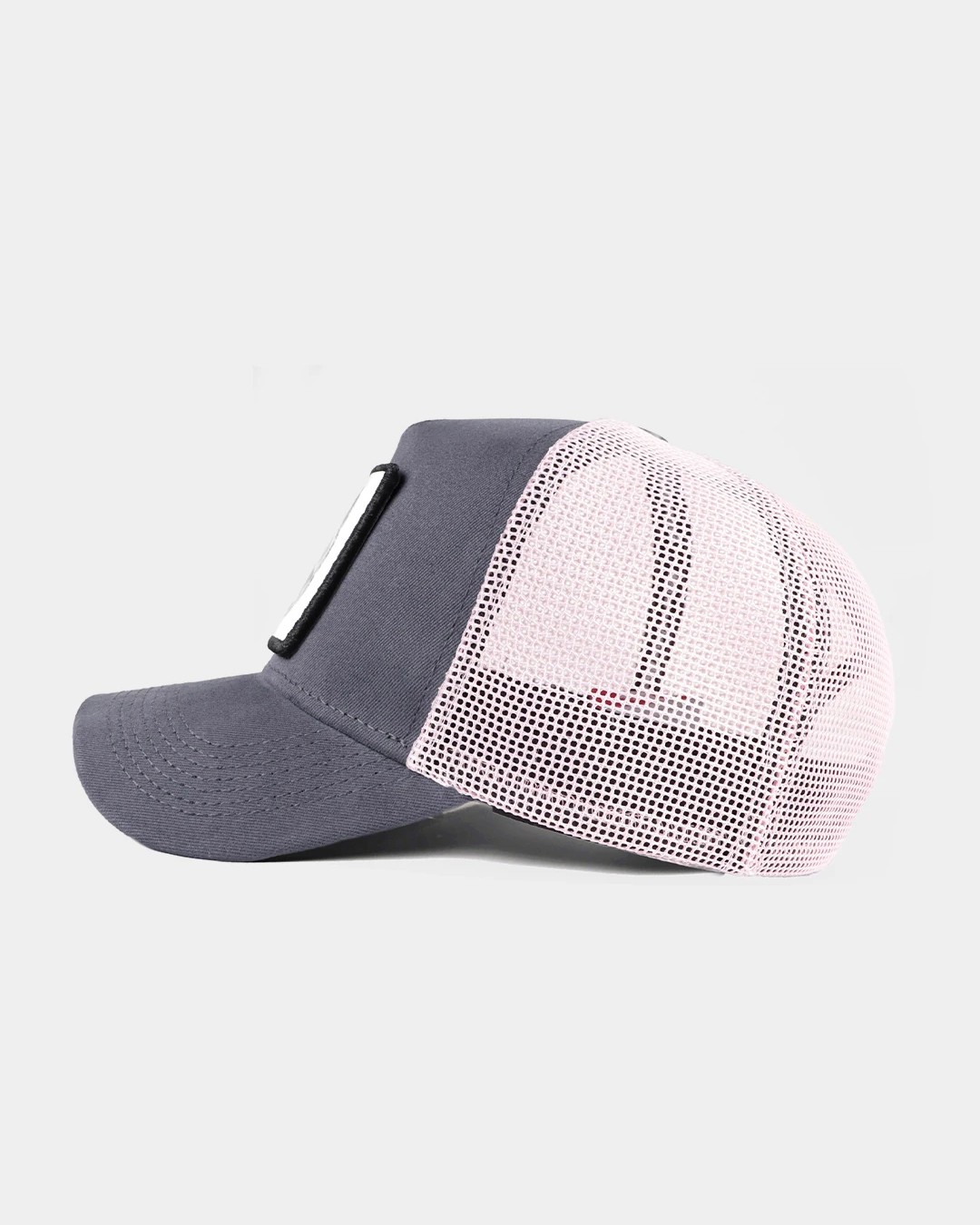 Gri Siperli Müzisyen Cat Unisex Pembe Şapka