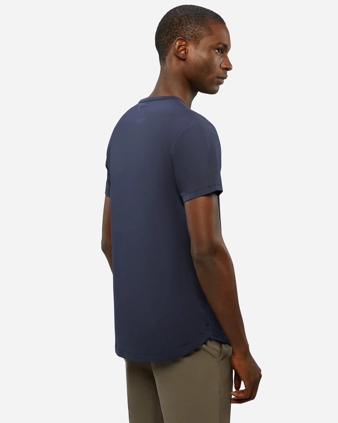 AD Men's Navy Blue Basic T-Shirt