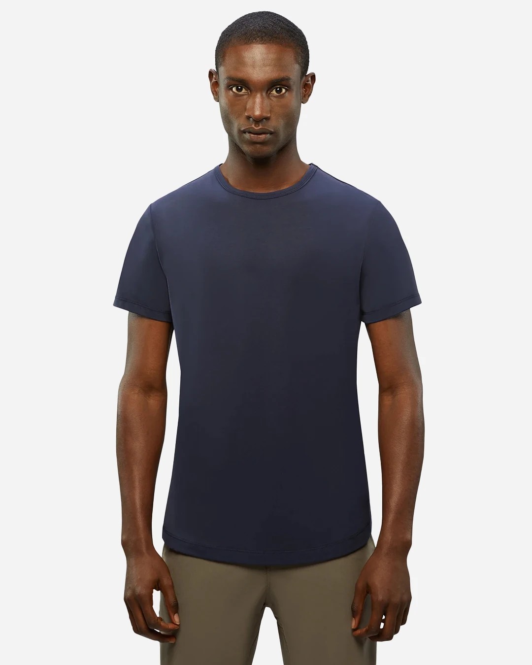 AD Men's Navy Blue Basic T-Shirt