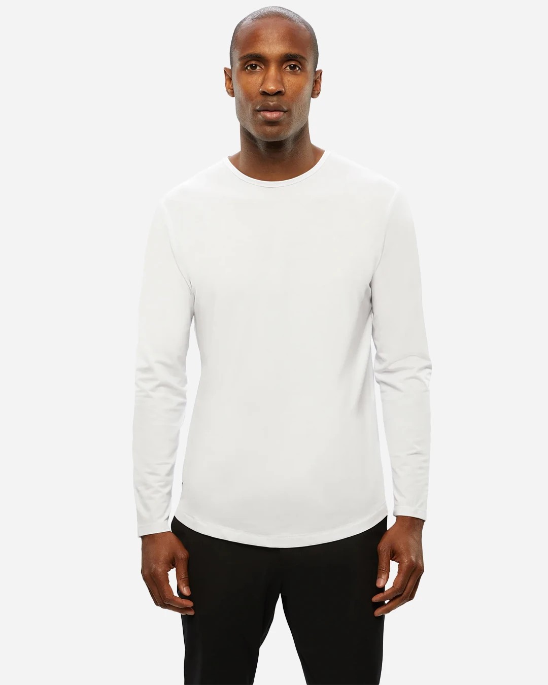 AD Erkek Beyaz Basic Sweatshirt