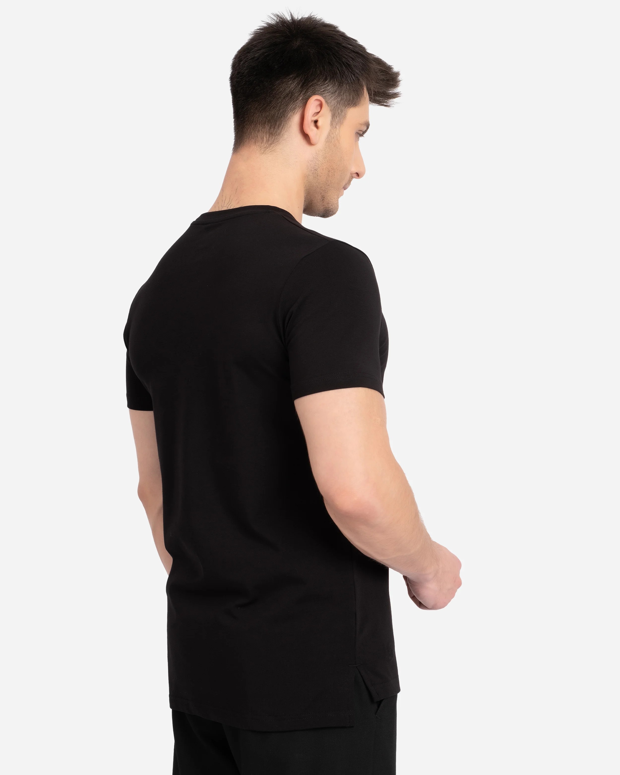 ED Erkek Siyah Basic Tişört
