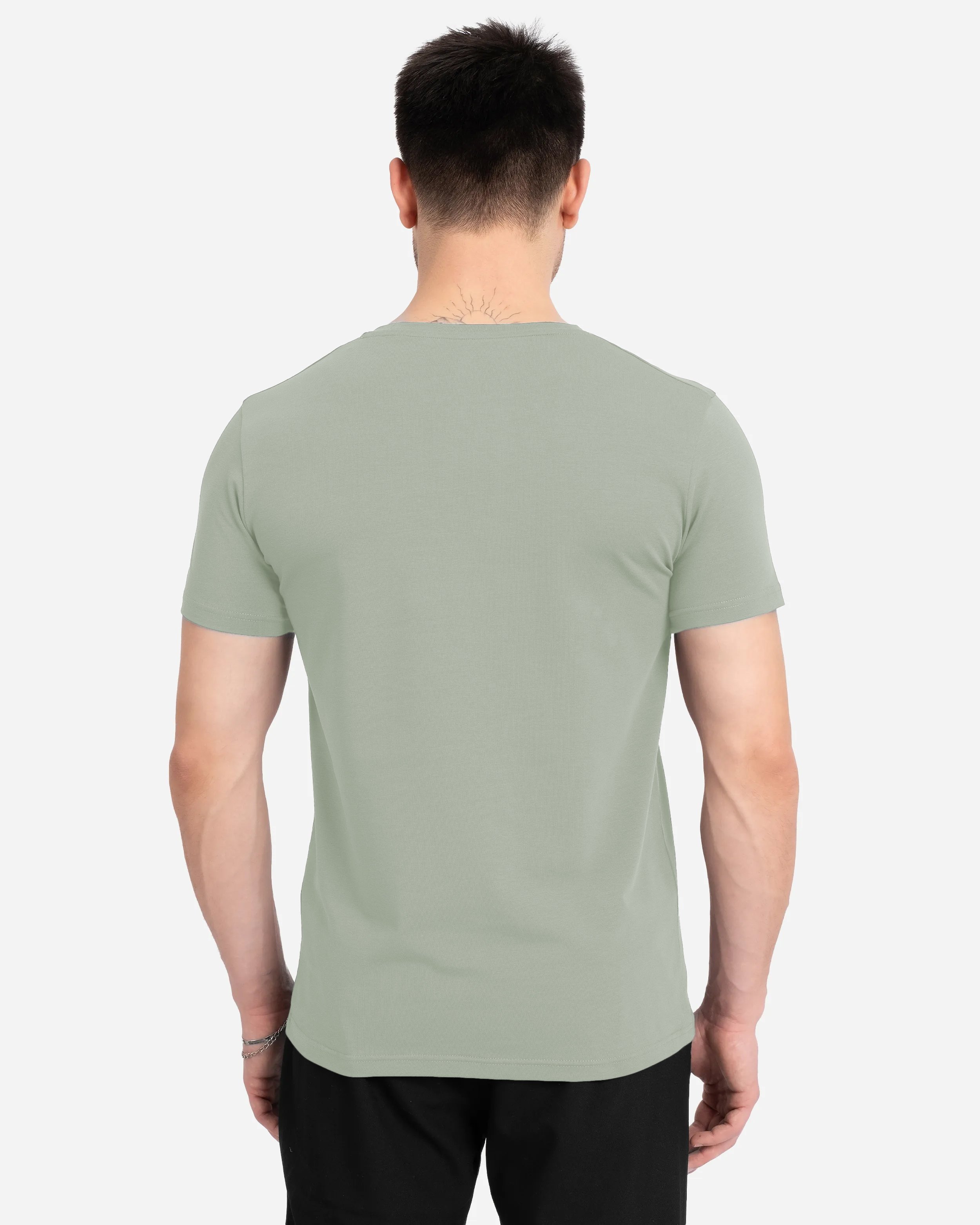 AL Erkek Yeşil Basic Tişört