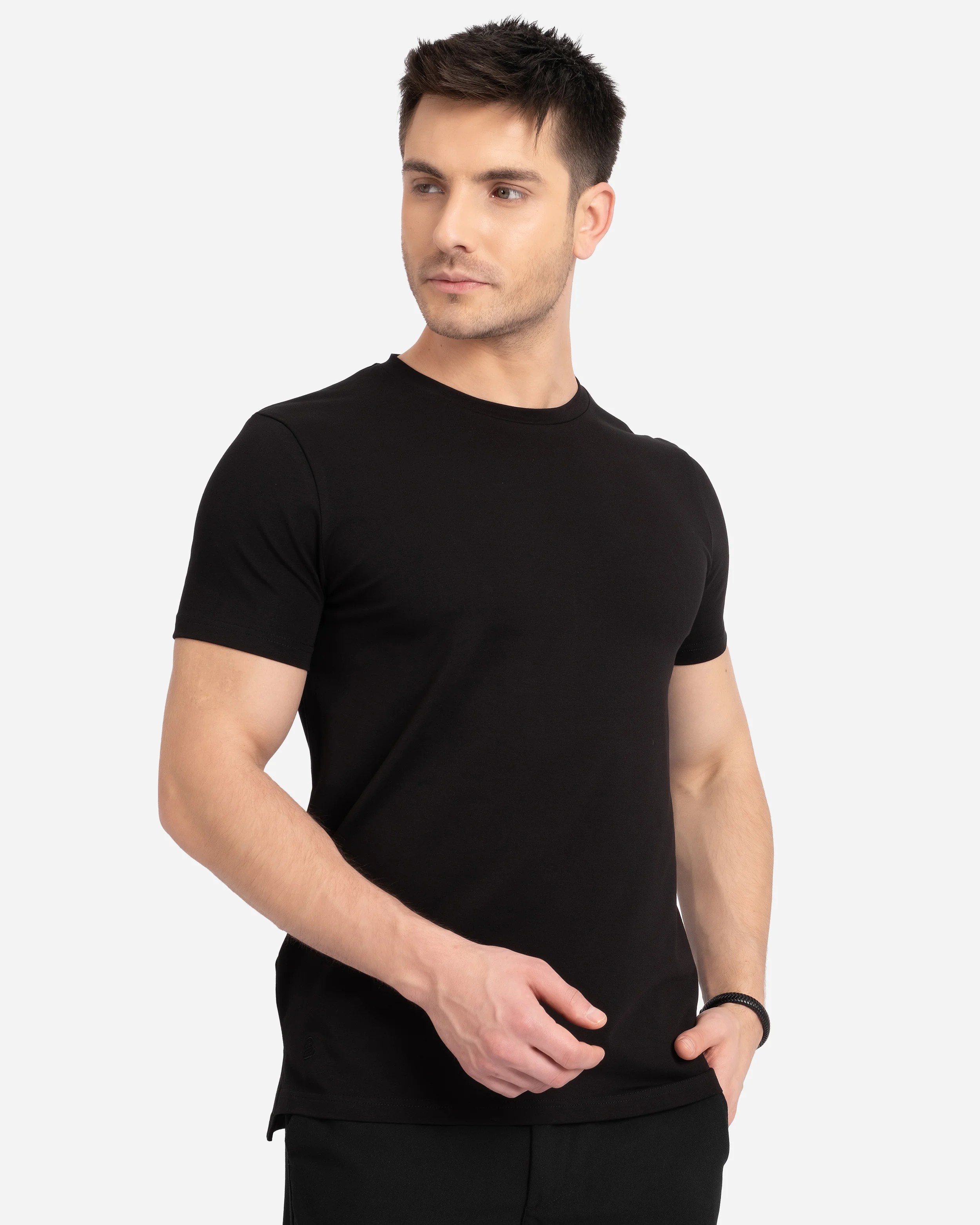 ED Erkek Siyah Basic Tişört