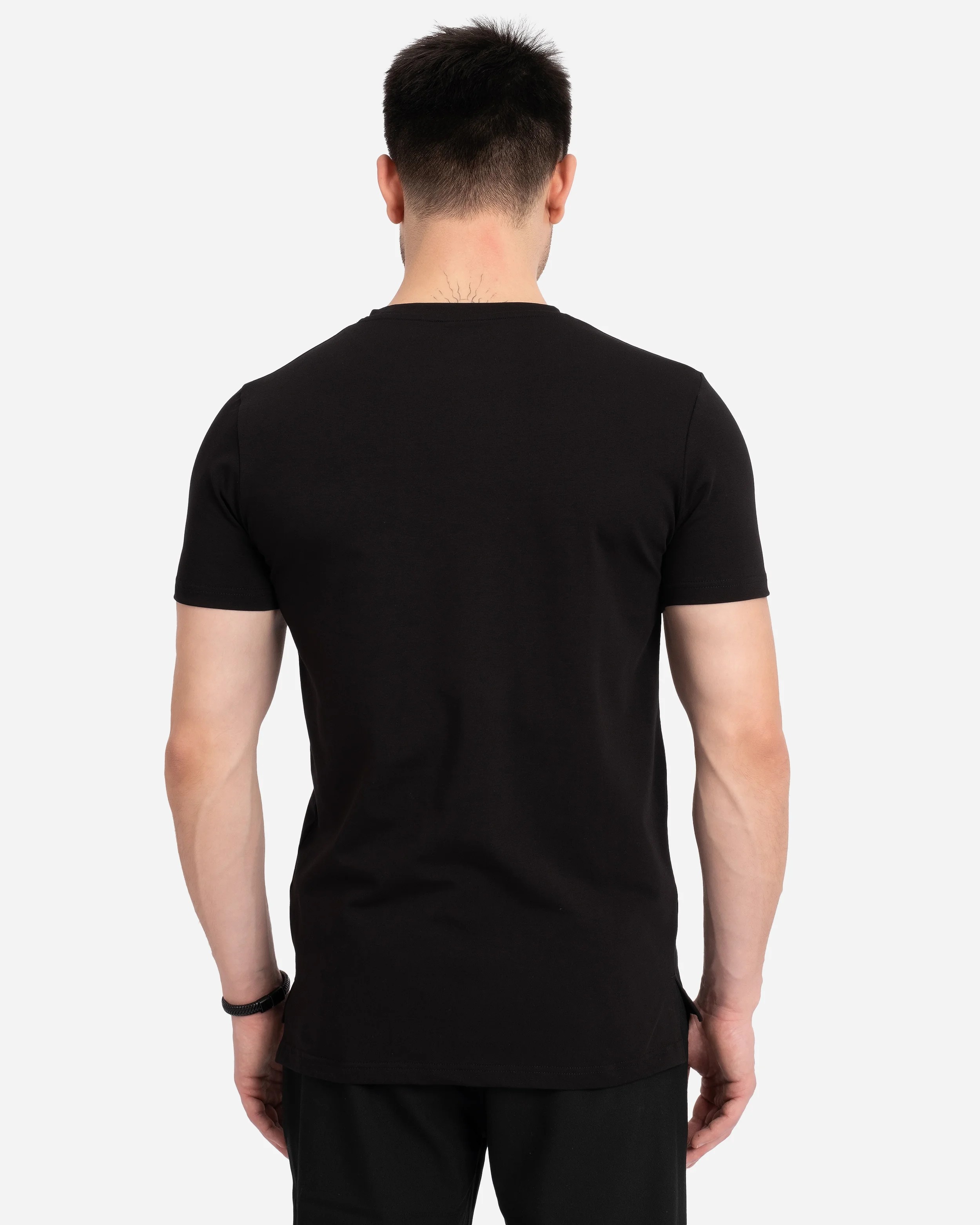 ED Erkek Siyah Basic Tişört