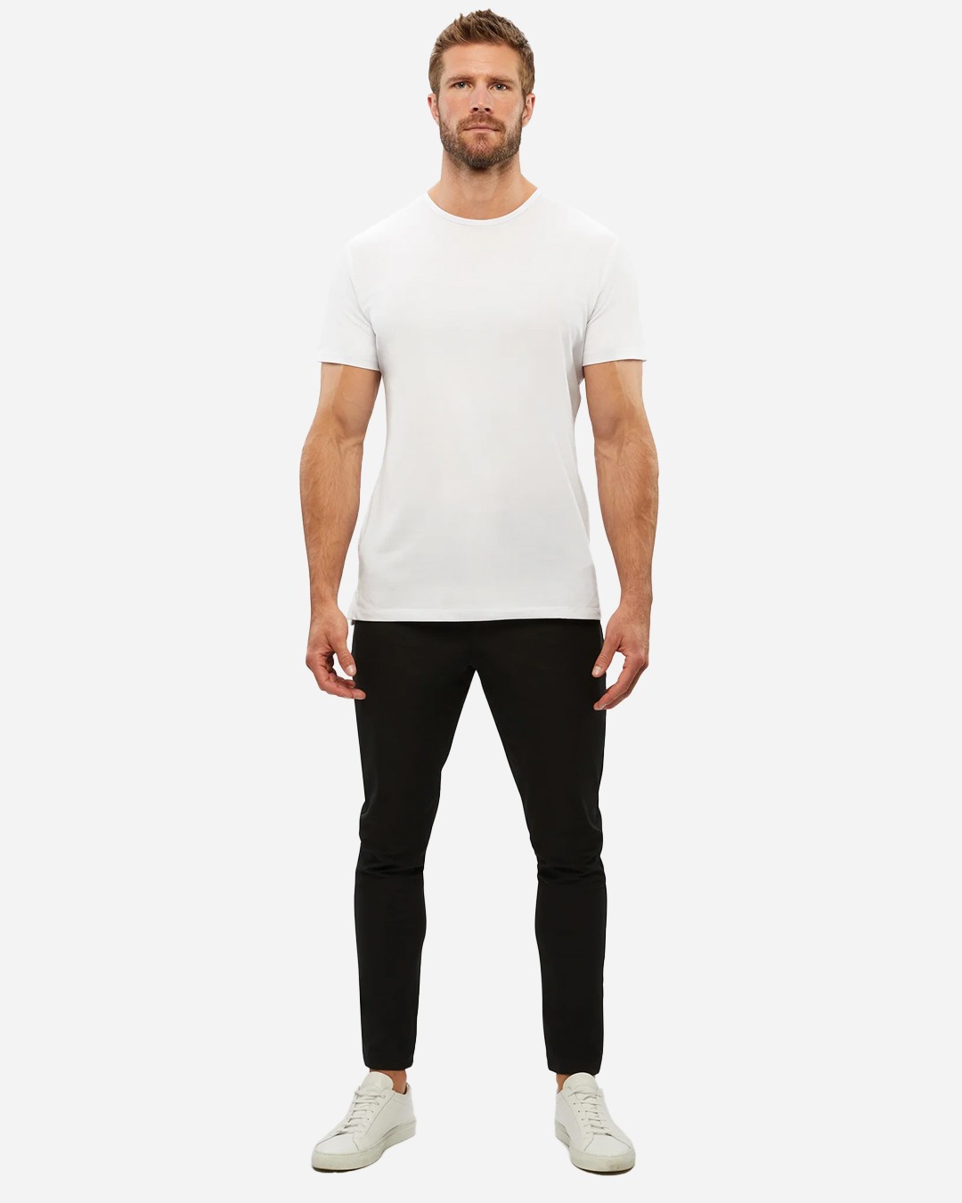 ED Men's White Basic T-Shirt