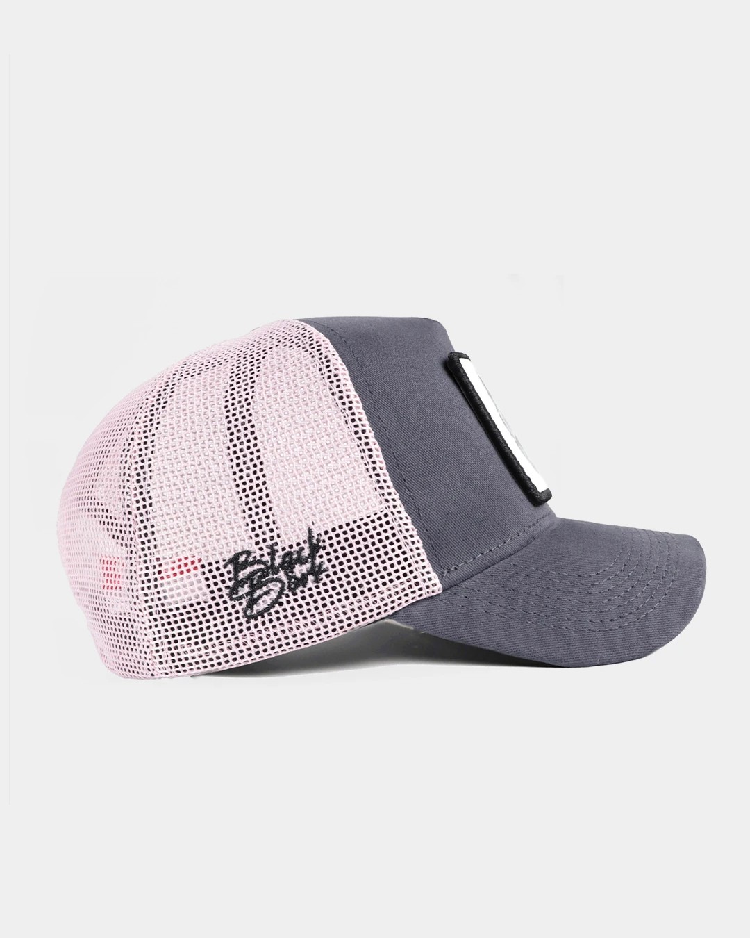 Gri Siperli Müzisyen Cat Unisex Pembe Şapka