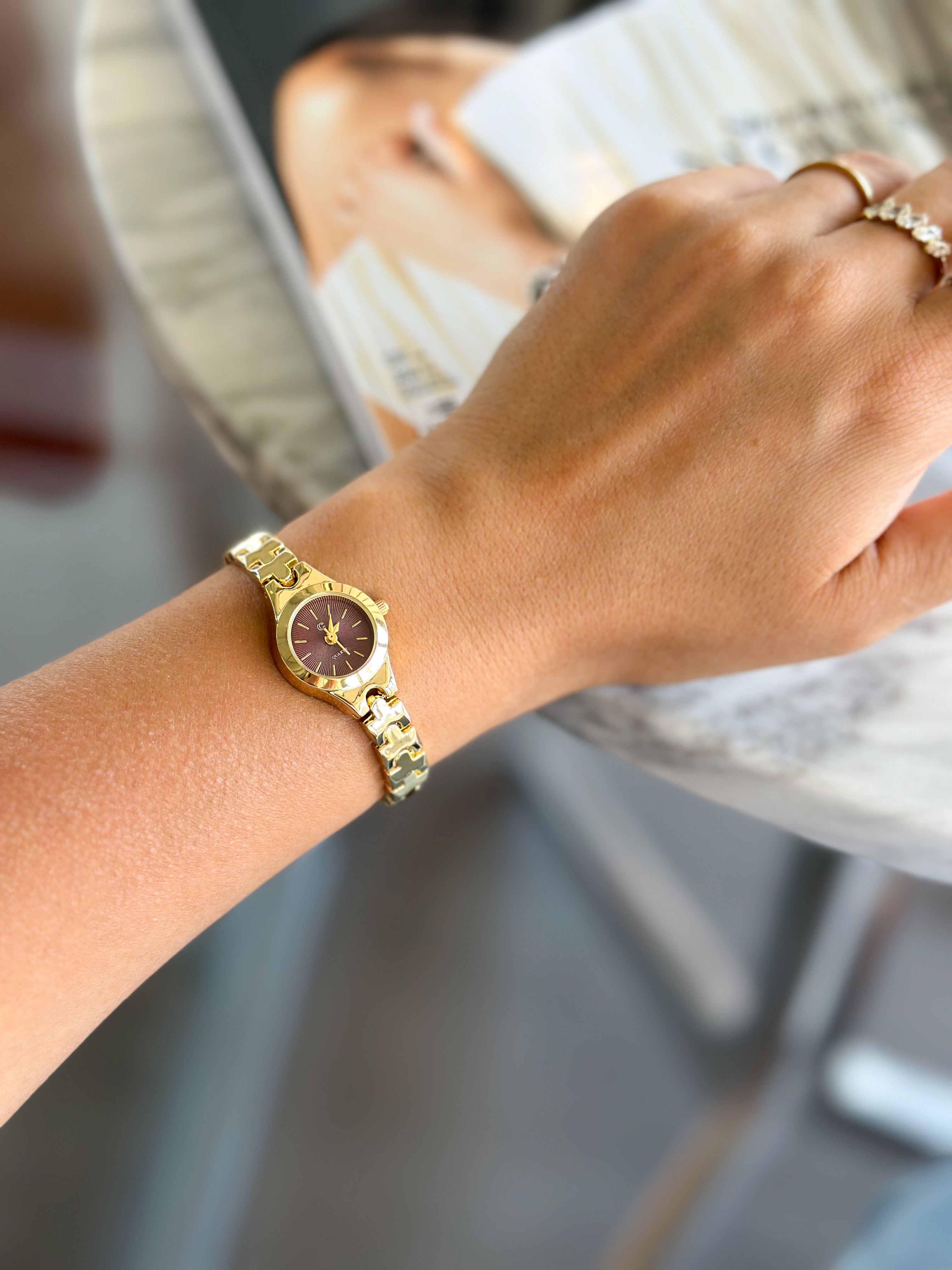 Kalia I Saat - Gold Bordo