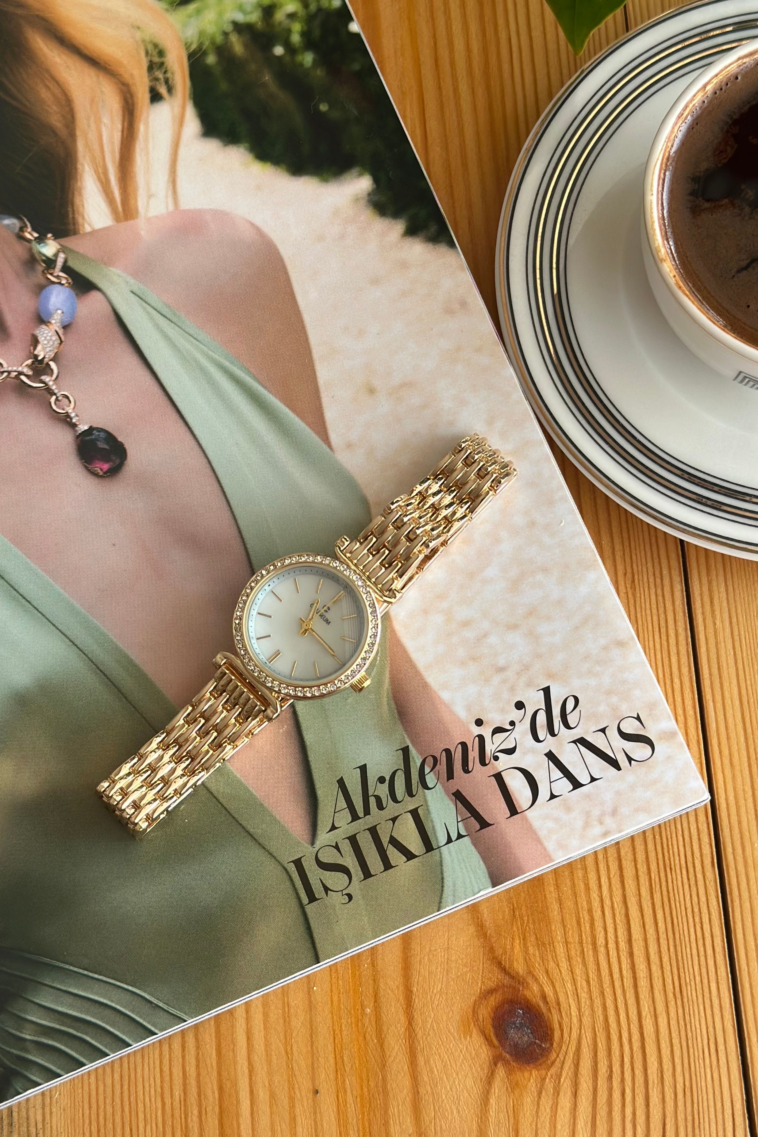 Dolce I Saat - Gold Beyaz