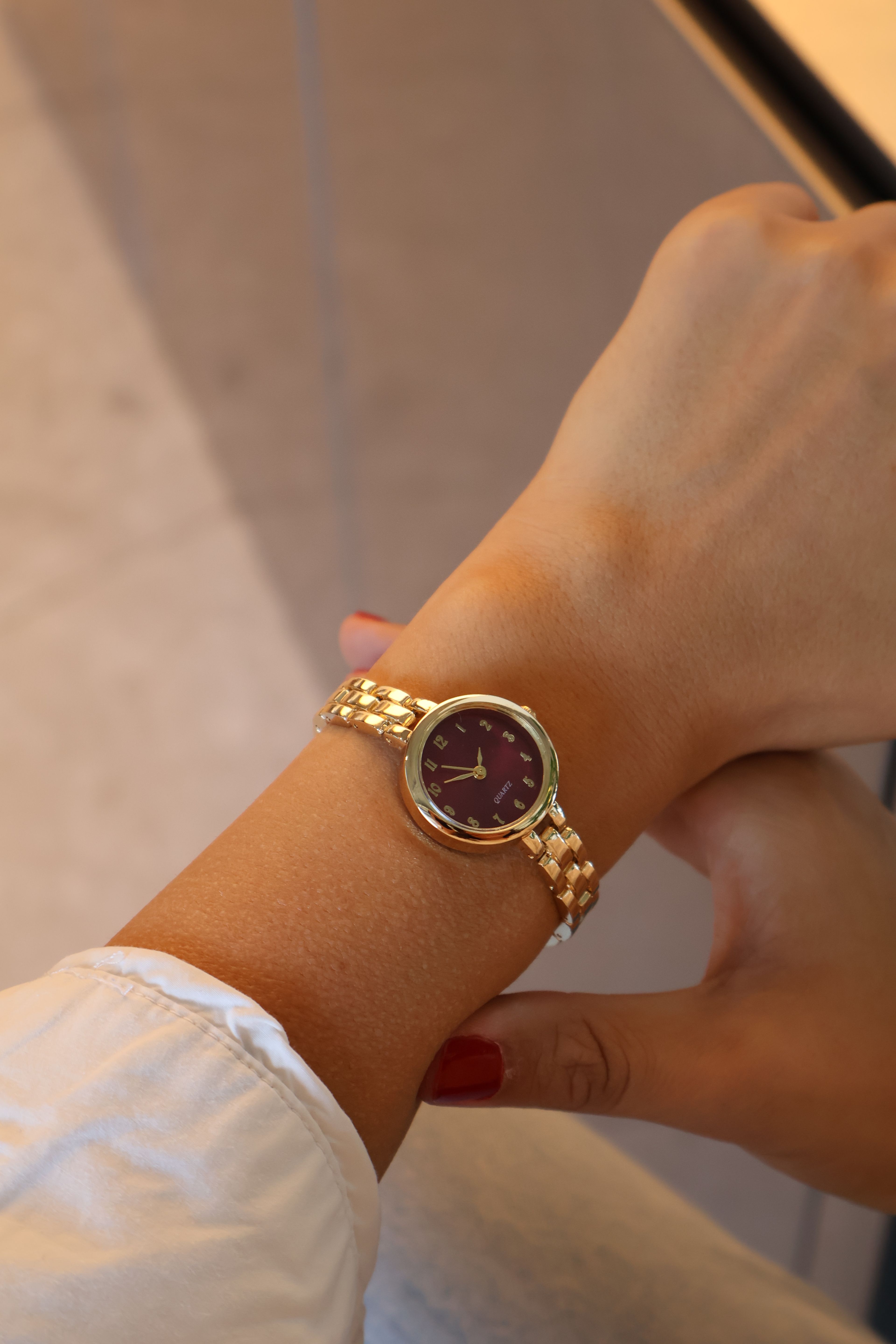 Celia I Saat - Gold Bordo