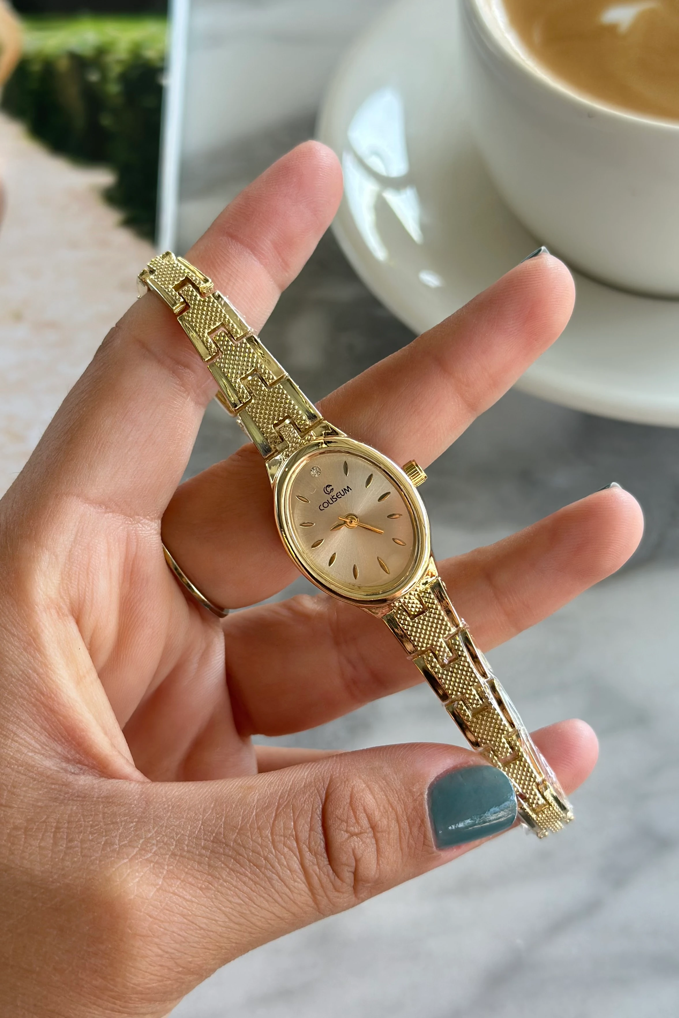 Keisy Minimal Saat - Gold Pudra