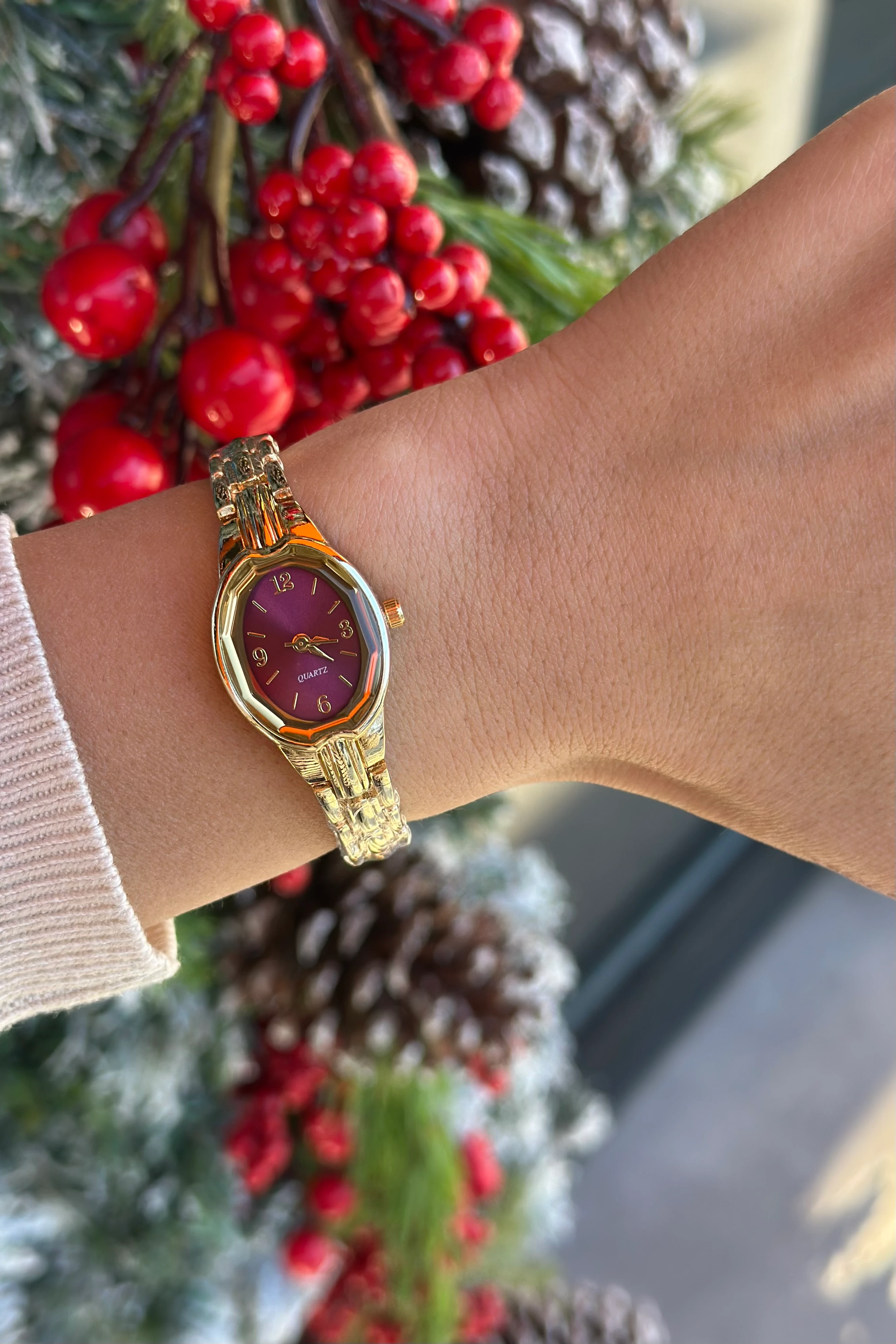 Mia I Kadın Saat - Gold Bordo