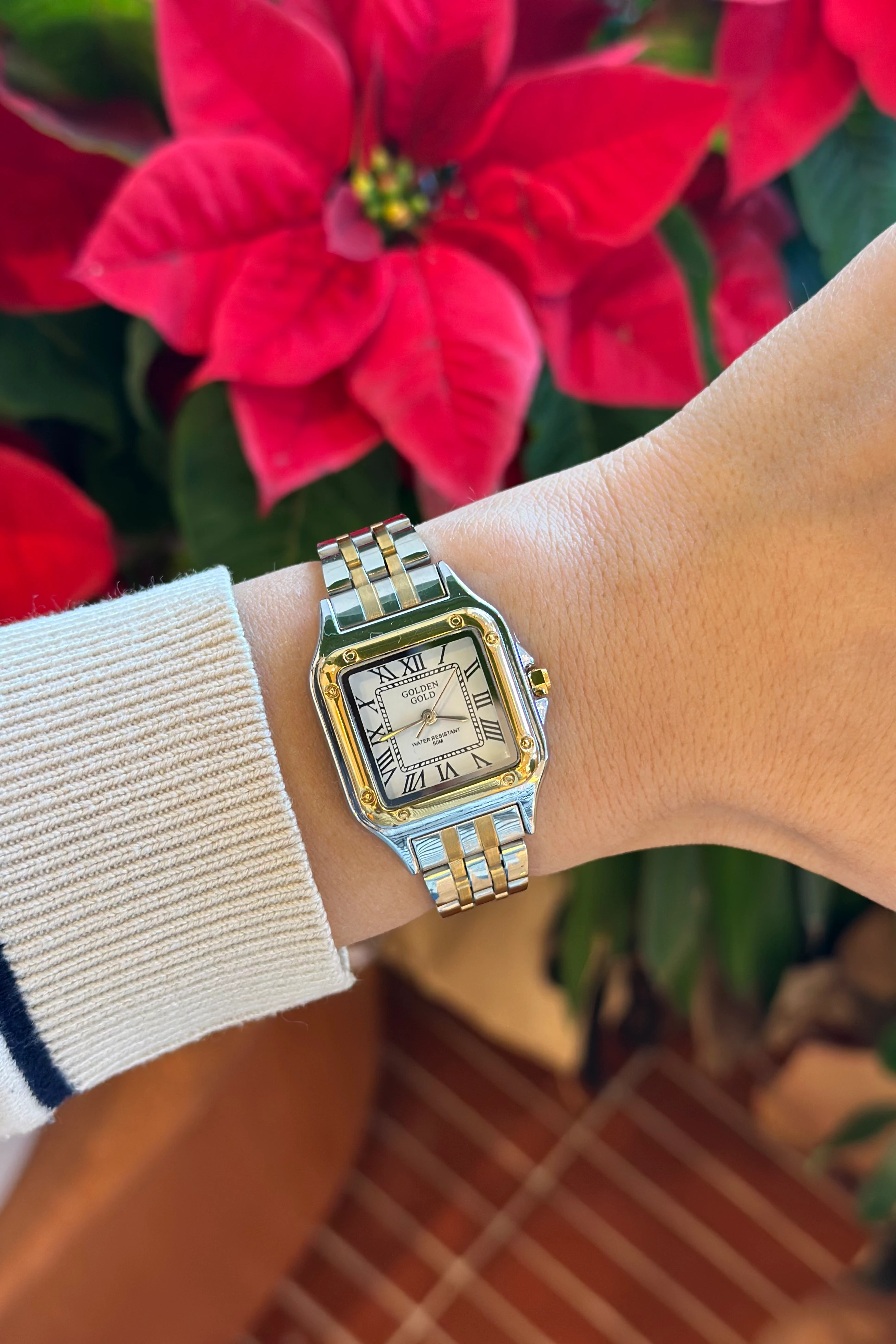 Cartie-Serenay I Marka Muadil Saat - Gold Beyaz