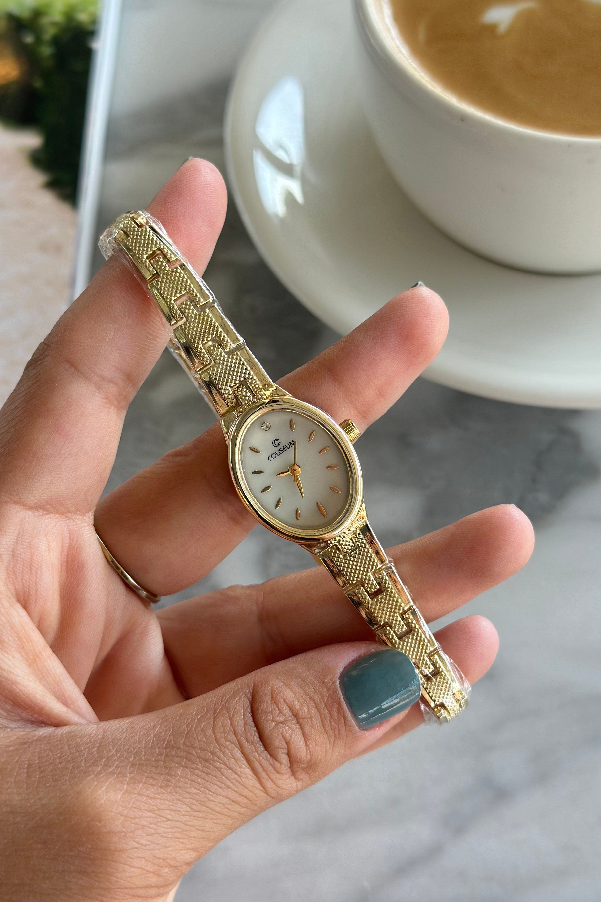 Keisy Minimal Saat - Gold Beyaz