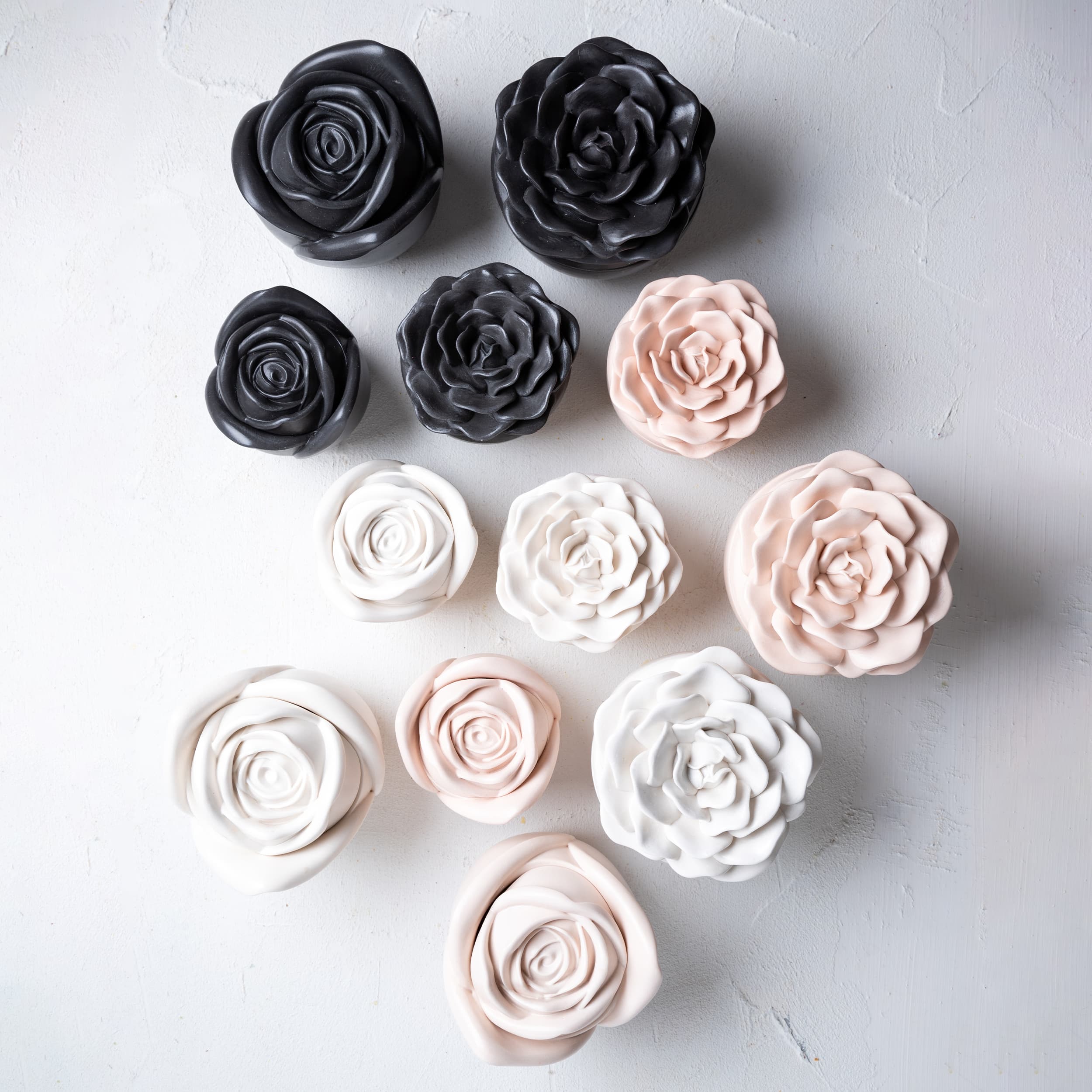 Rose Refill Soya Mum Seti – Küçük Boy- 3 Adet Refill Mum ile 