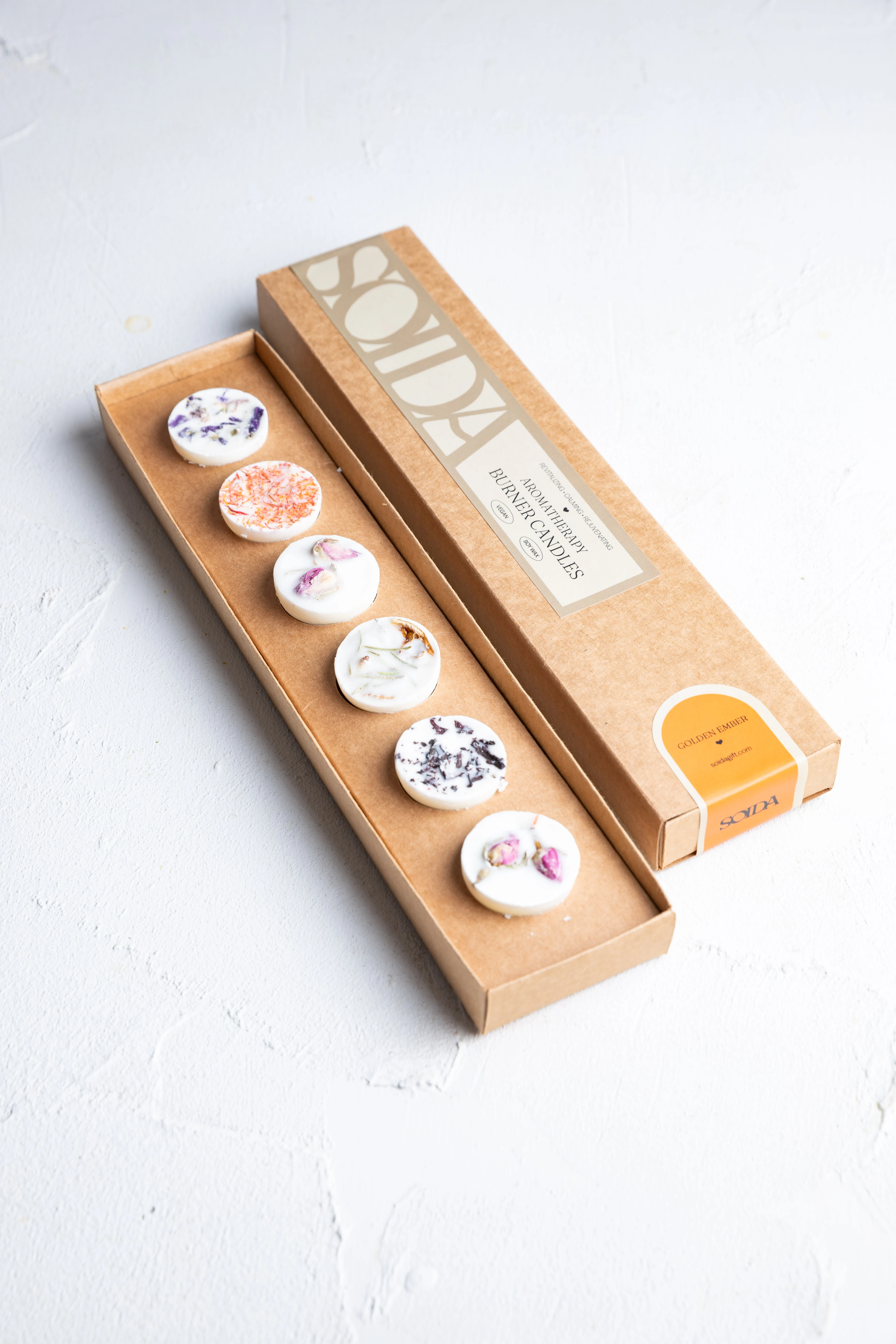 Aromaterapi 6'lı Buhurdanlık Mumu - Golden Amber