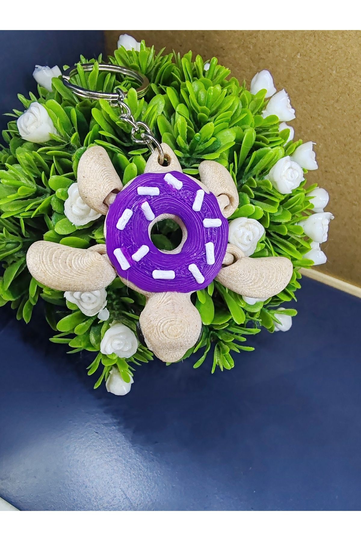 KAPLUMBAĞA TEMALI KARTLI ANAHTARLIK HEDİYELİK 15X10 CM KART (25 ADET )