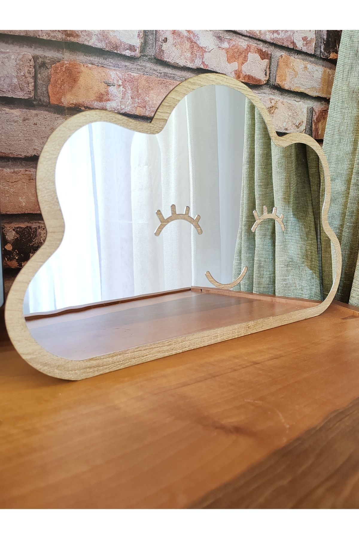 BULUT Figürlü Çocuk Odası Dekoratif Pleksi Ayna 40x25 cm BÜYÜK BOY