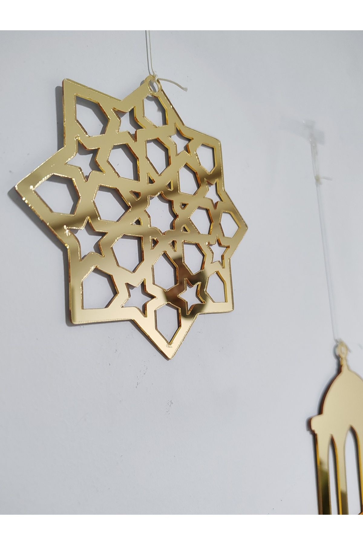 Ramazan Figürlü Gold Pleksi (ÜRÜN 15 CM PAKET 4 ADETTİR.)