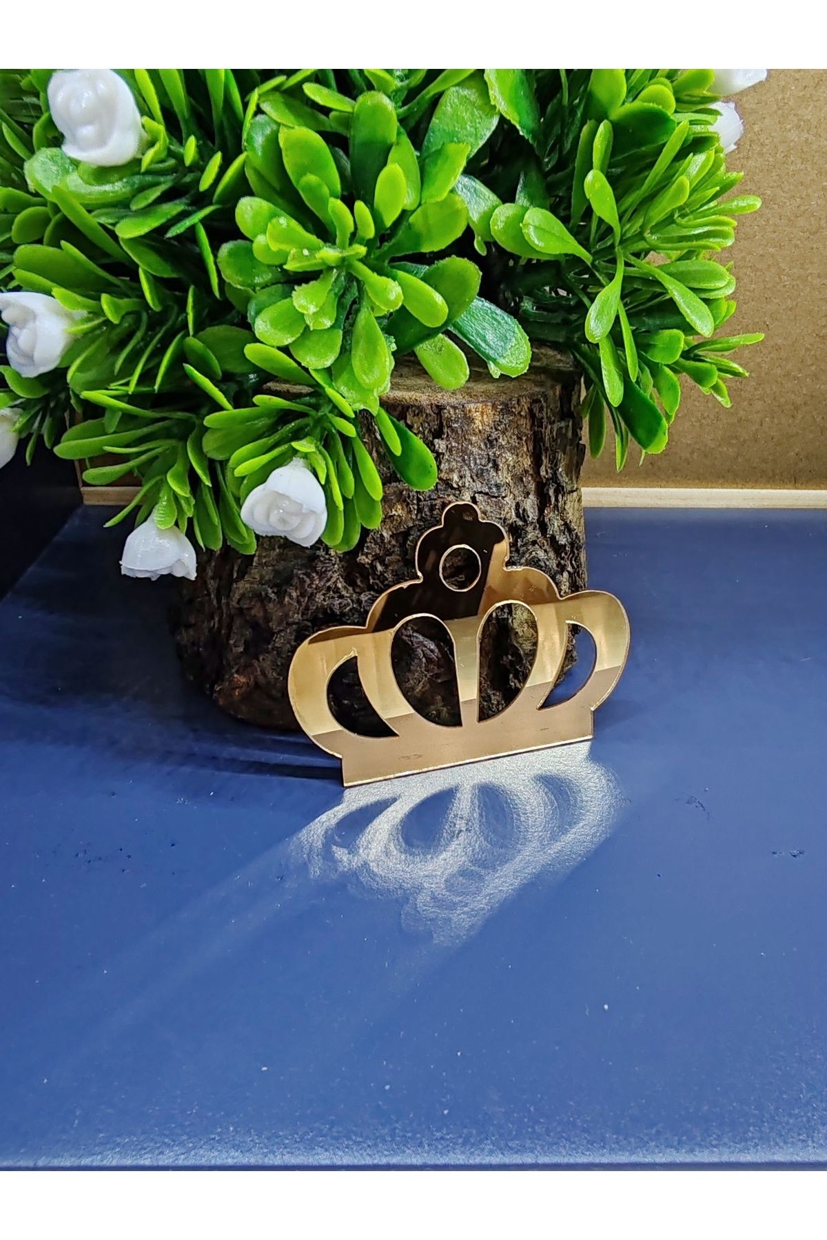 PRENSES TACI GOLD YAPIŞKANLI PLEKSİ 6X4,5 CM (5 Lİ PAKET)