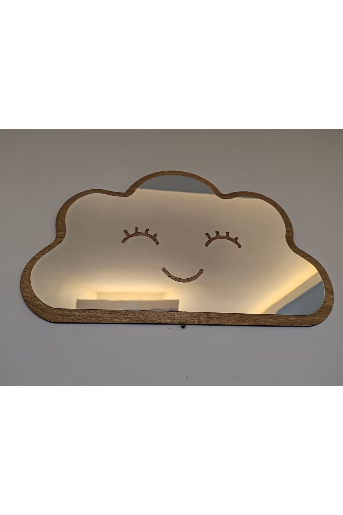 BULUT Figürlü Çocuk Odası Dekoratif Pleksi Ayna 40x25 cm BÜYÜK BOY