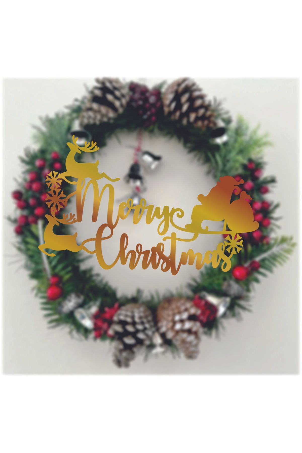 Yeni Yıl Merry Christmas Pleksi Yazısı
