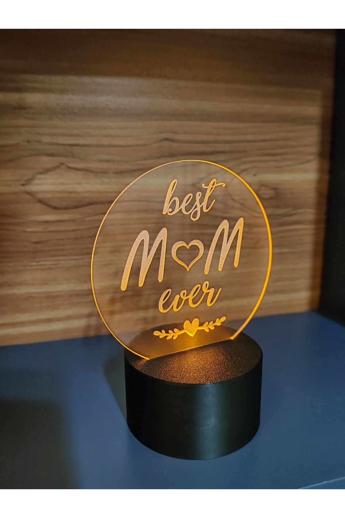 ANNELER GÜNÜ BEST MOM EVER MASA LAMBASI ( PİLLİ )