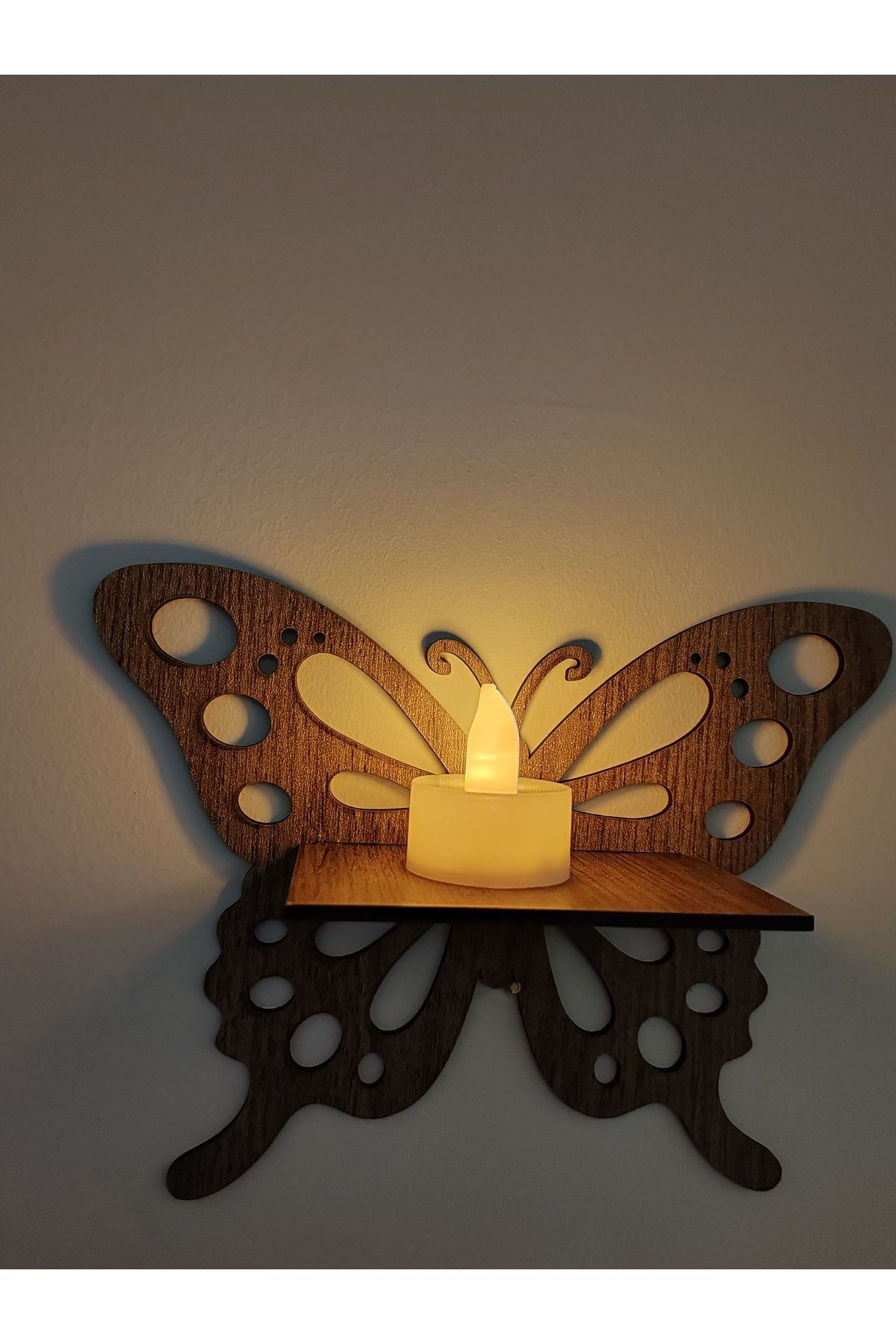 KELEBEK DEKORATİF RAFLI SET 3'LÜ (3MM MDF)