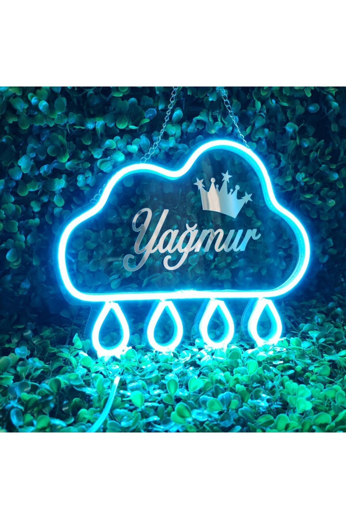 Yağmur neon led tablea