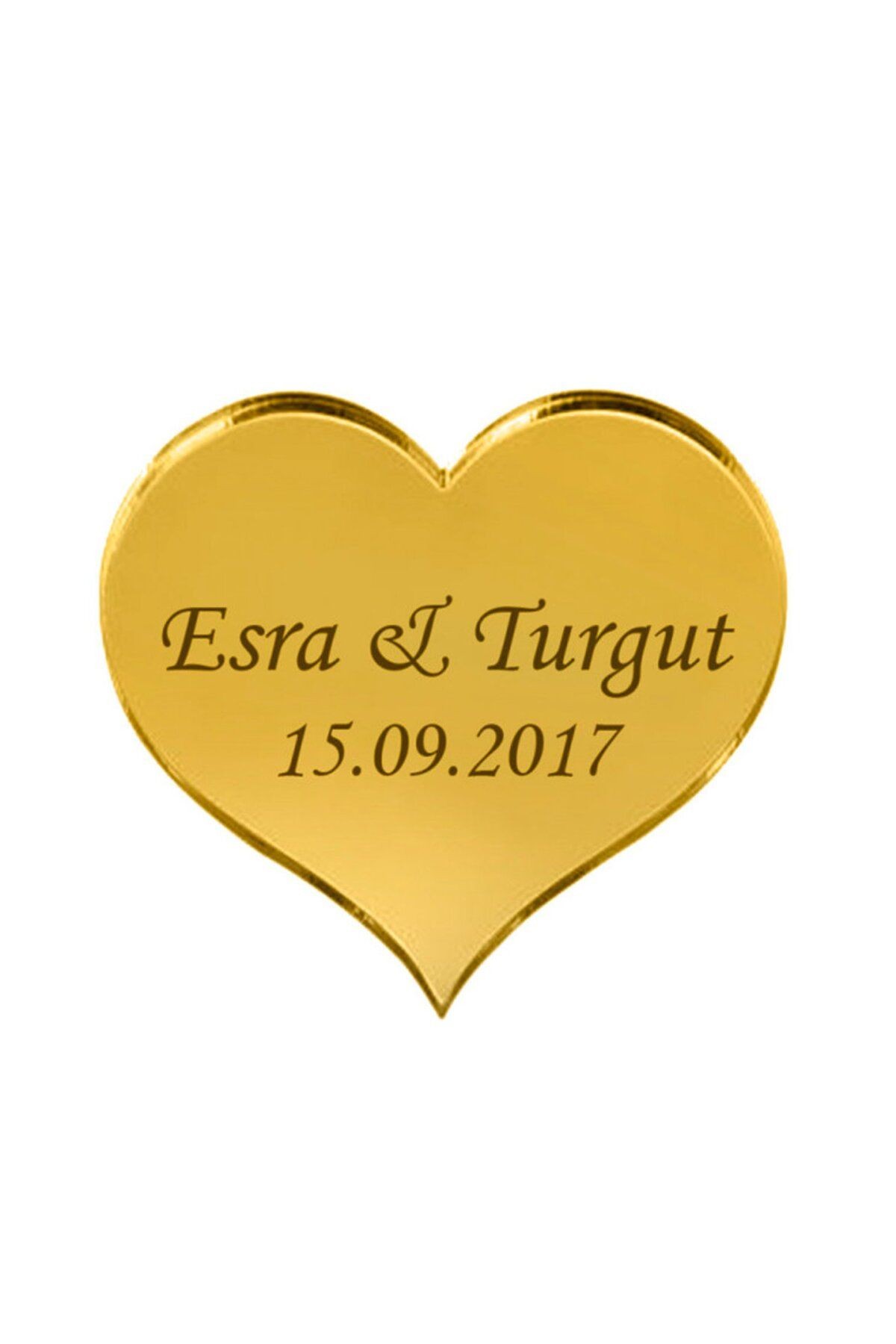 3 CM GOLD AYNALI PLEKSİ İSİME ÖZEL 30 ADET
