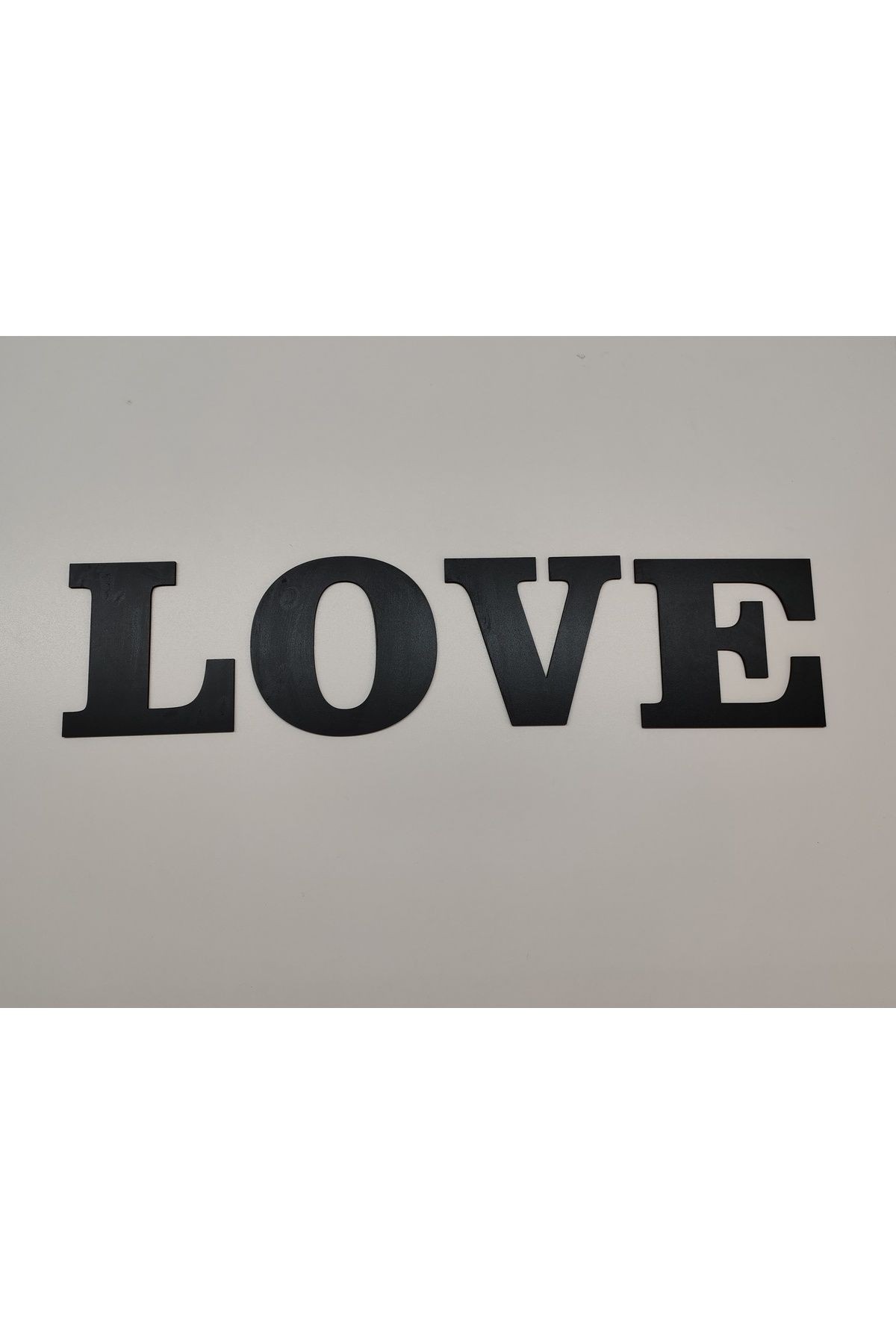 LOVE DUVAR YAZISI 3 MM SİYAH MDF (15 CM HARF)