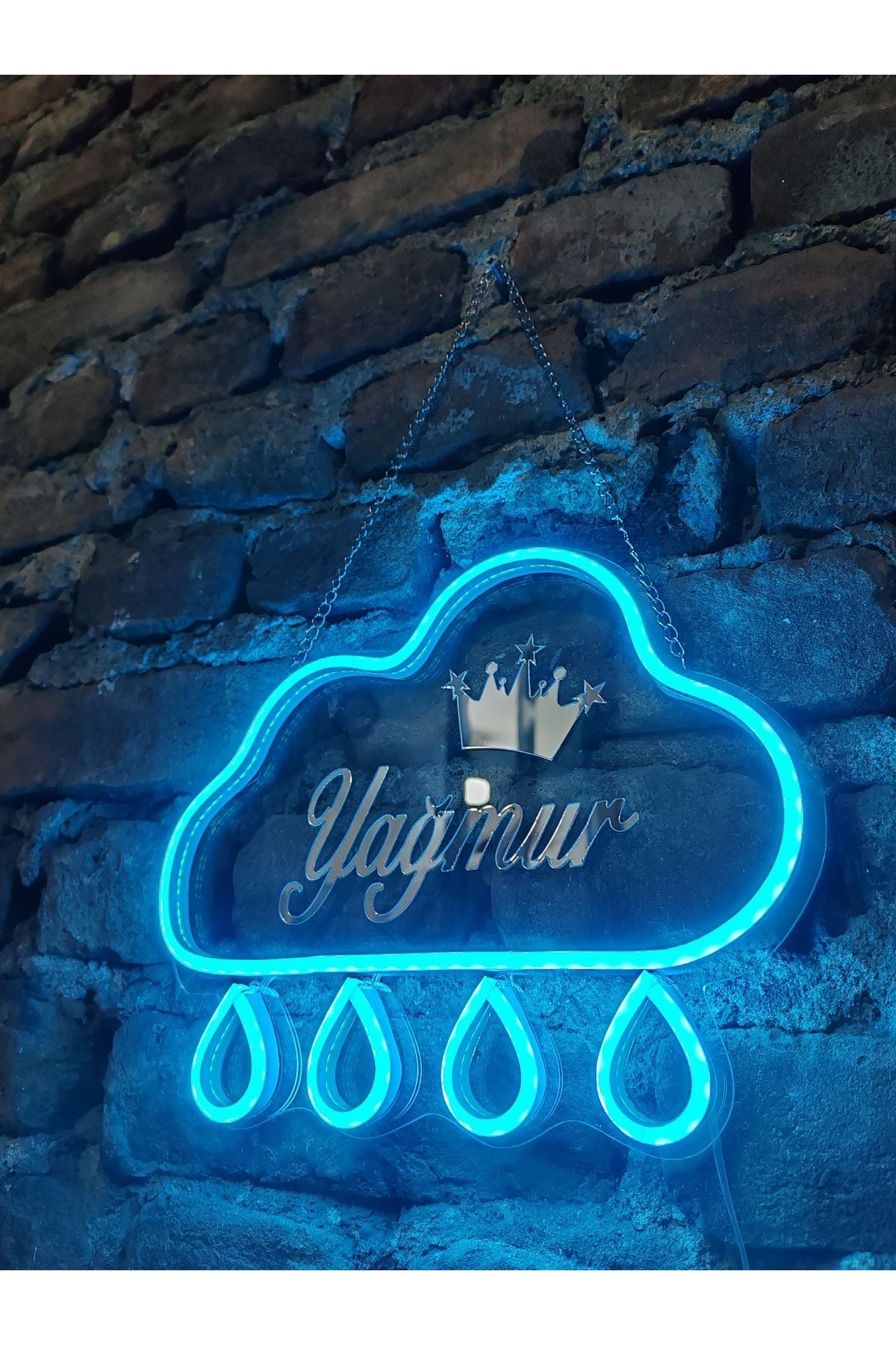 Yağmur neon led tablea