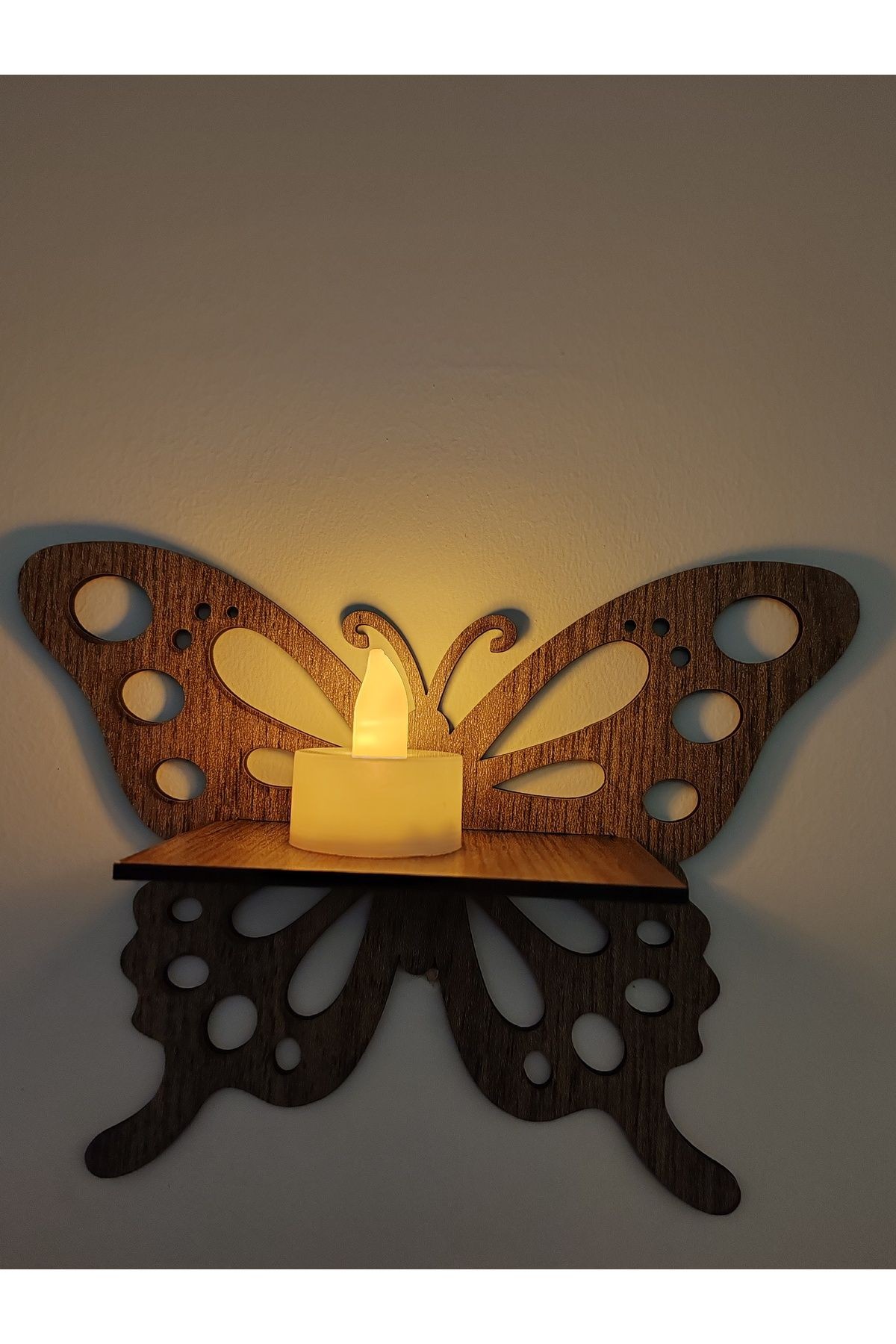KELEBEK DEKORATİF RAFLI SET 3'LÜ (3MM MDF)