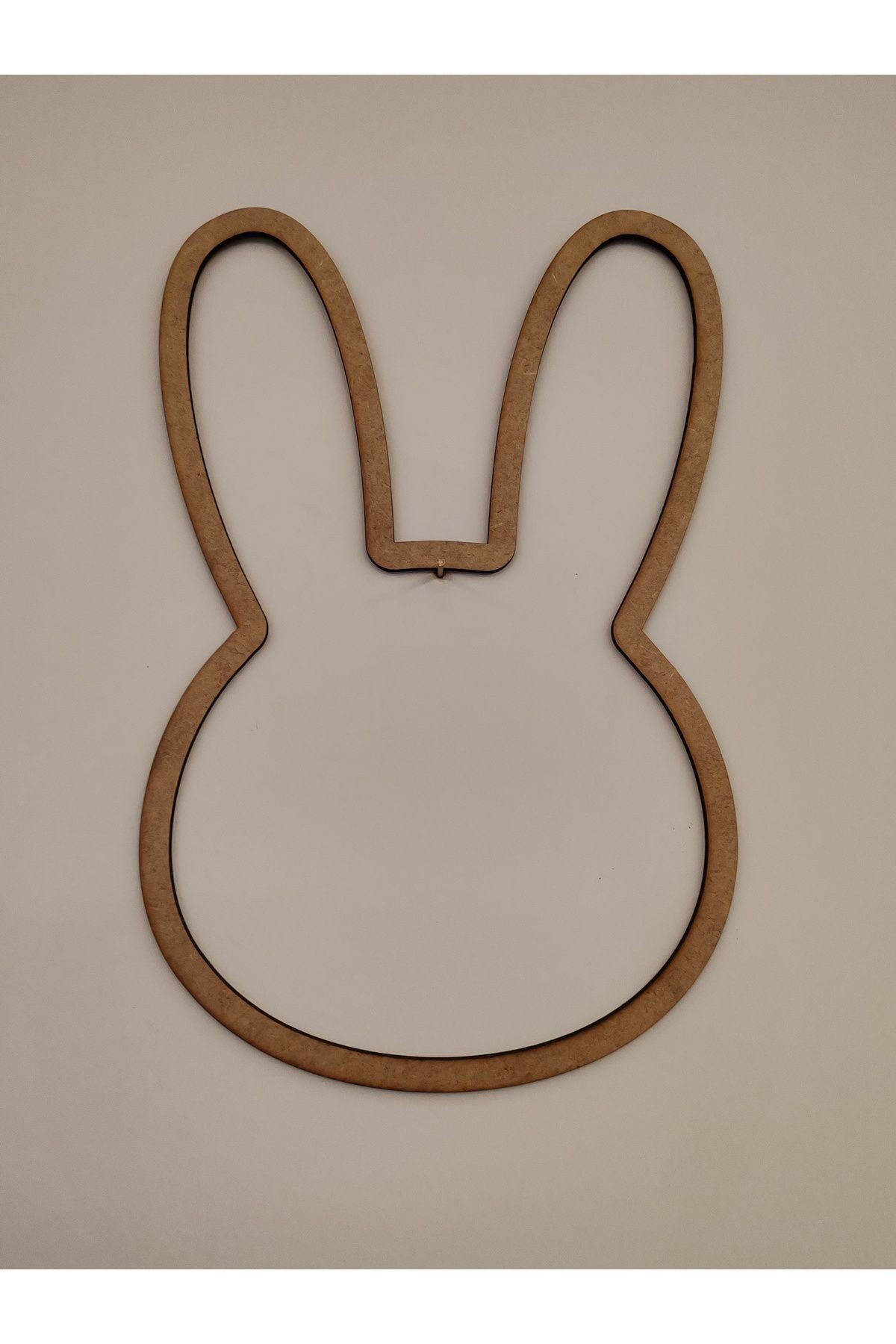 TAVŞAN MODEL MAKROME KAPI SÜSÜ HAM MDF