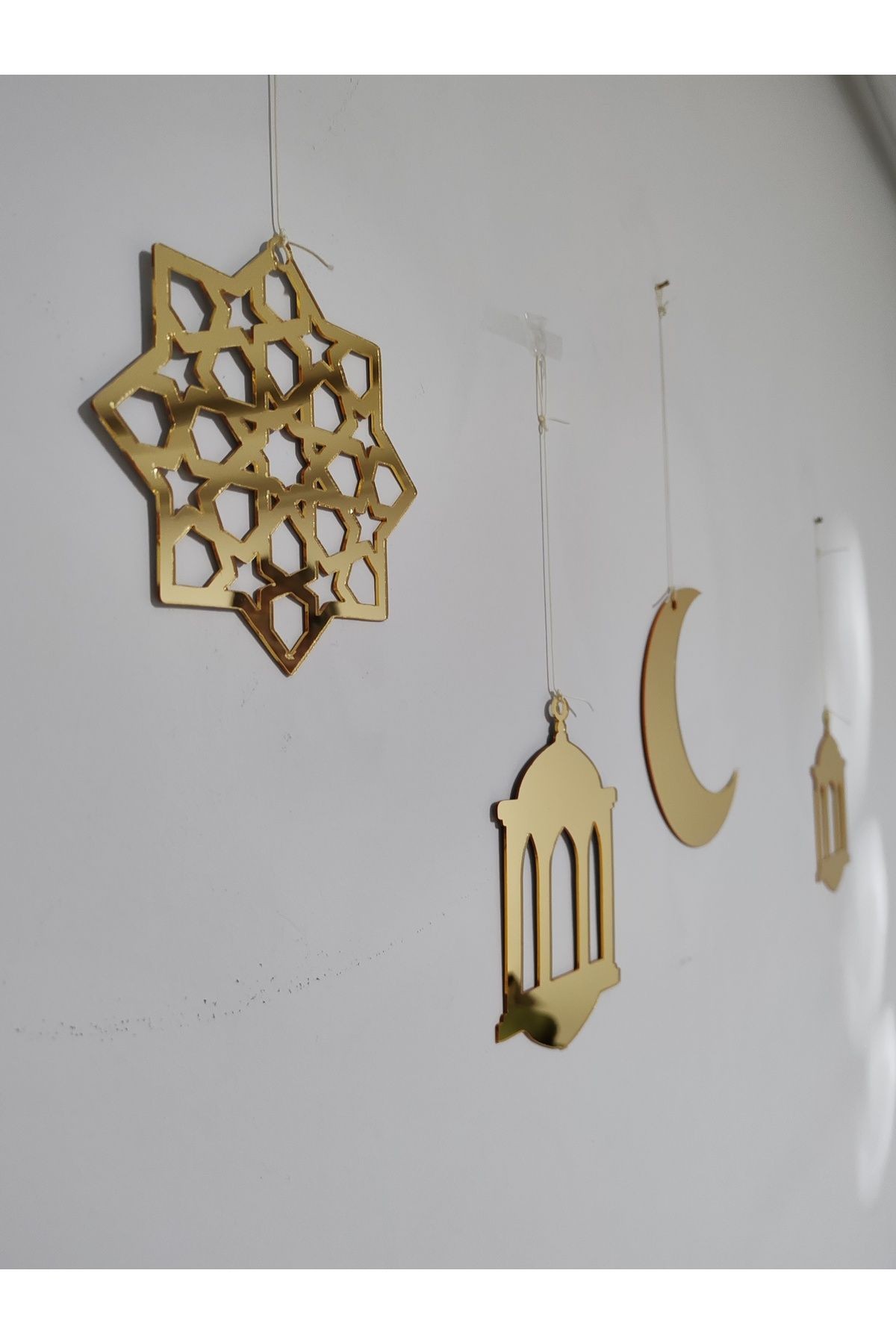 Ramazan Figürlü Gold Pleksi (ÜRÜN 15 CM PAKET 4 ADETTİR.)
