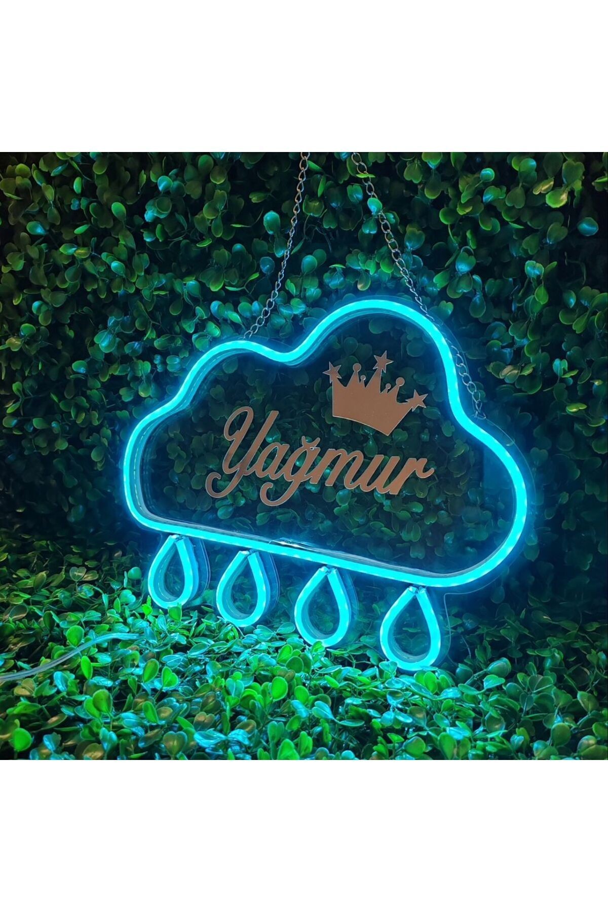 Yağmur neon led tablea