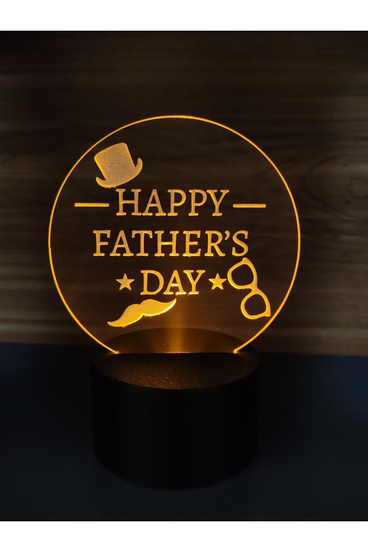 BABALAR GÜNÜ HAPPY FATHERS DAY MASA LAMBASI ( PİLLİ )