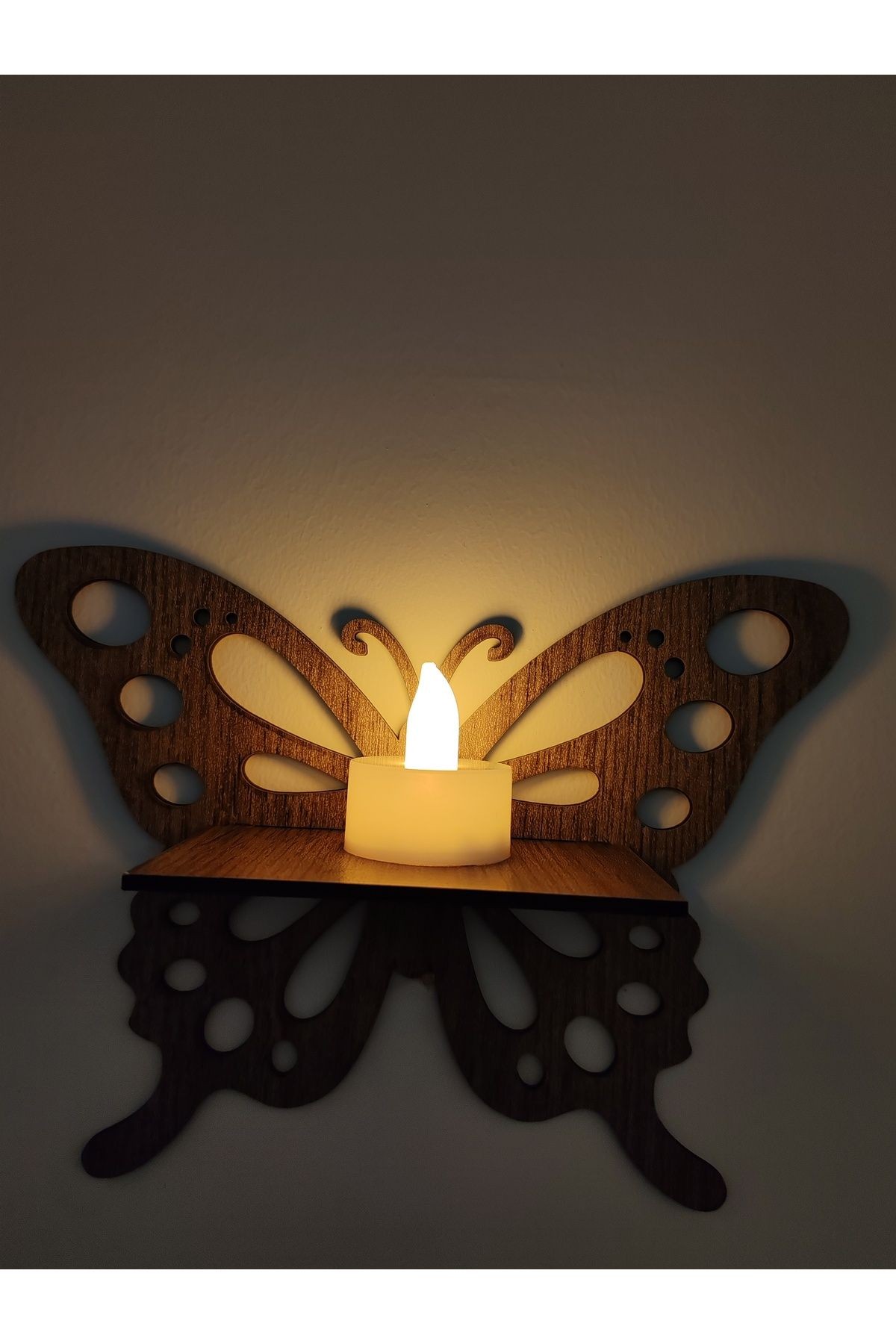 KELEBEK DEKORATİF RAFLI SET 3'LÜ (3MM MDF)