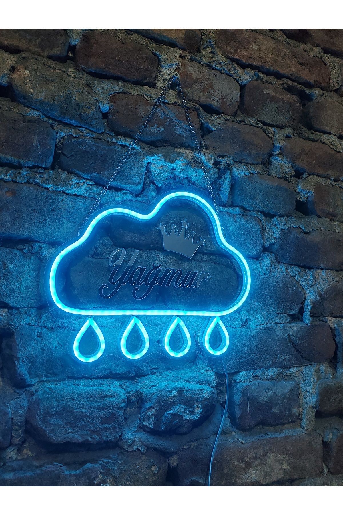 Yağmur neon led tablea