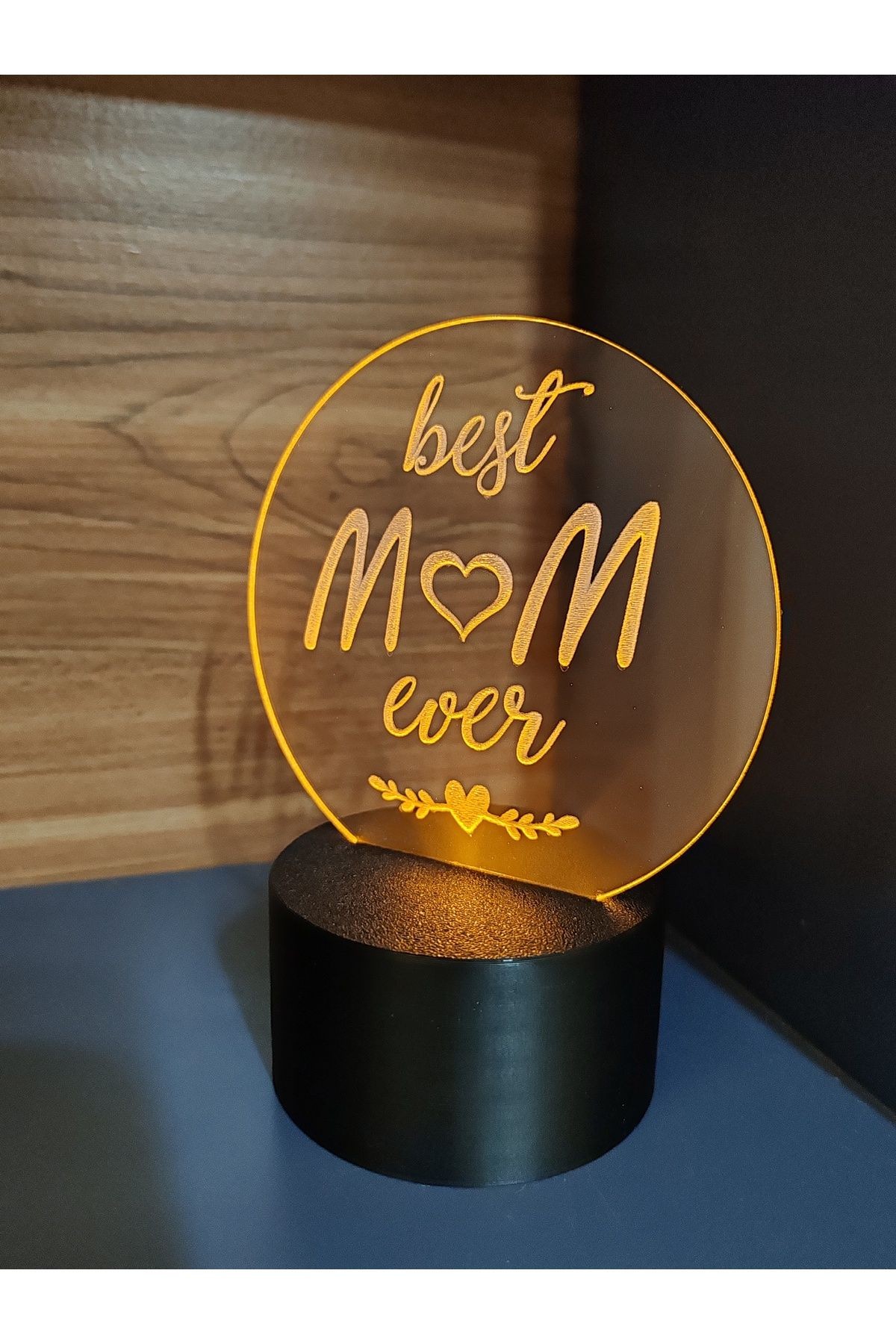 ANNELER GÜNÜ BEST MOM EVER MASA LAMBASI ( PİLLİ )