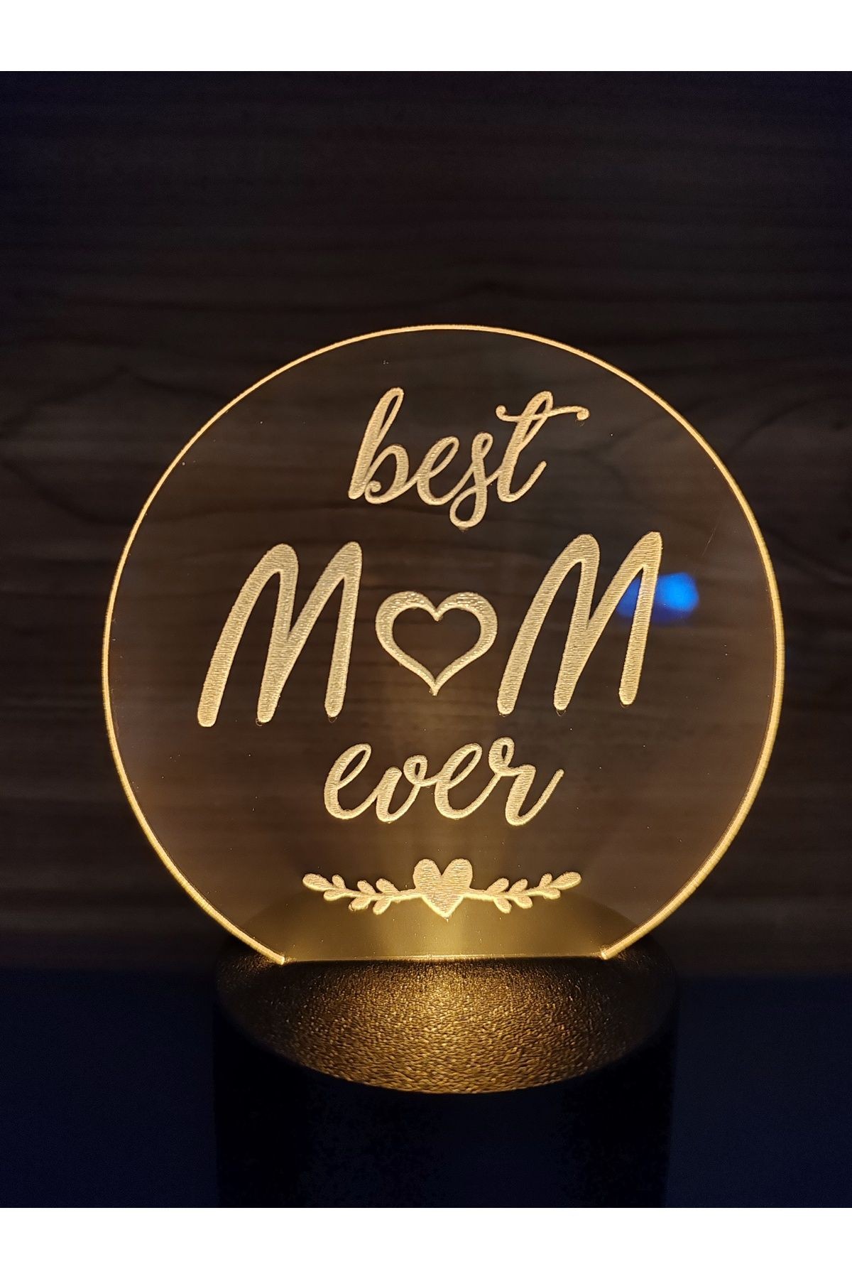 ANNELER GÜNÜ BEST MOM EVER MASA LAMBASI ( PİLLİ )
