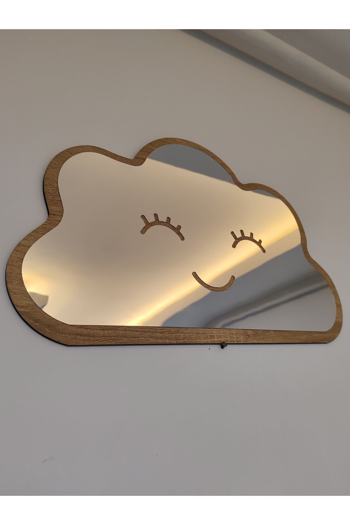BULUT Figürlü Çocuk Odası Dekoratif Pleksi Ayna 40x25 cm BÜYÜK BOY