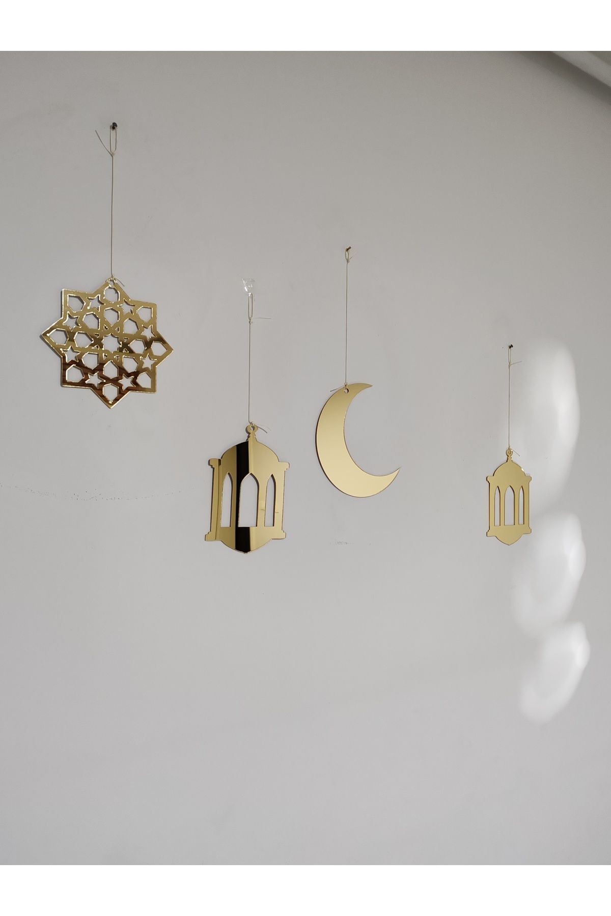 Ramazan Figürlü Gold Pleksi (ÜRÜN 15 CM PAKET 4 ADETTİR.)