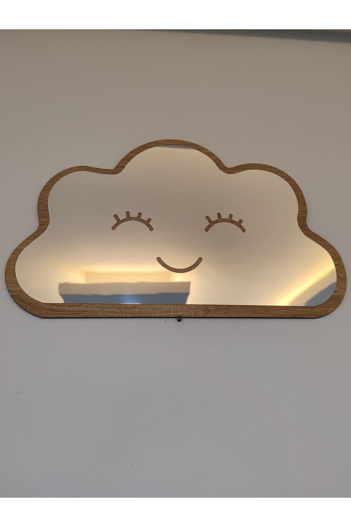 BULUT Figürlü Çocuk Odası Dekoratif Pleksi Ayna 40x25 cm BÜYÜK BOY
