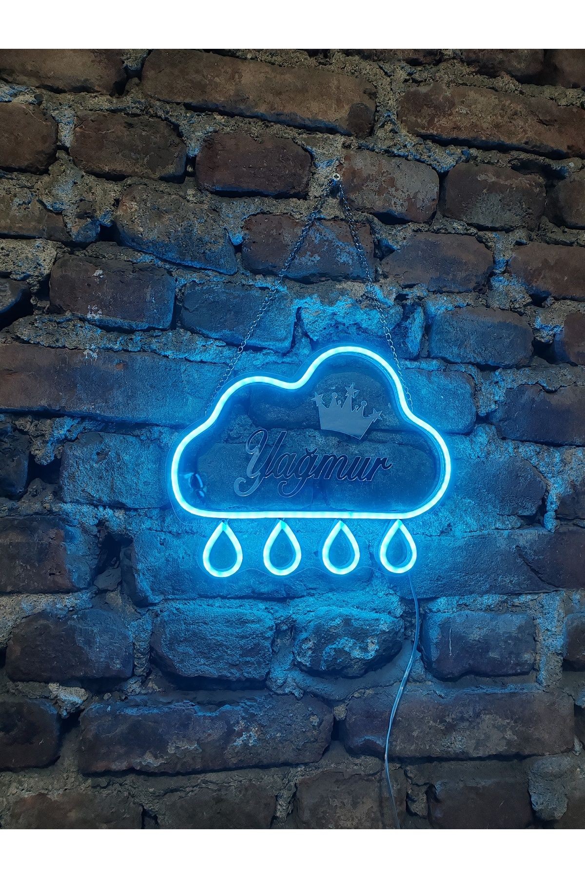 Yağmur neon led tablea