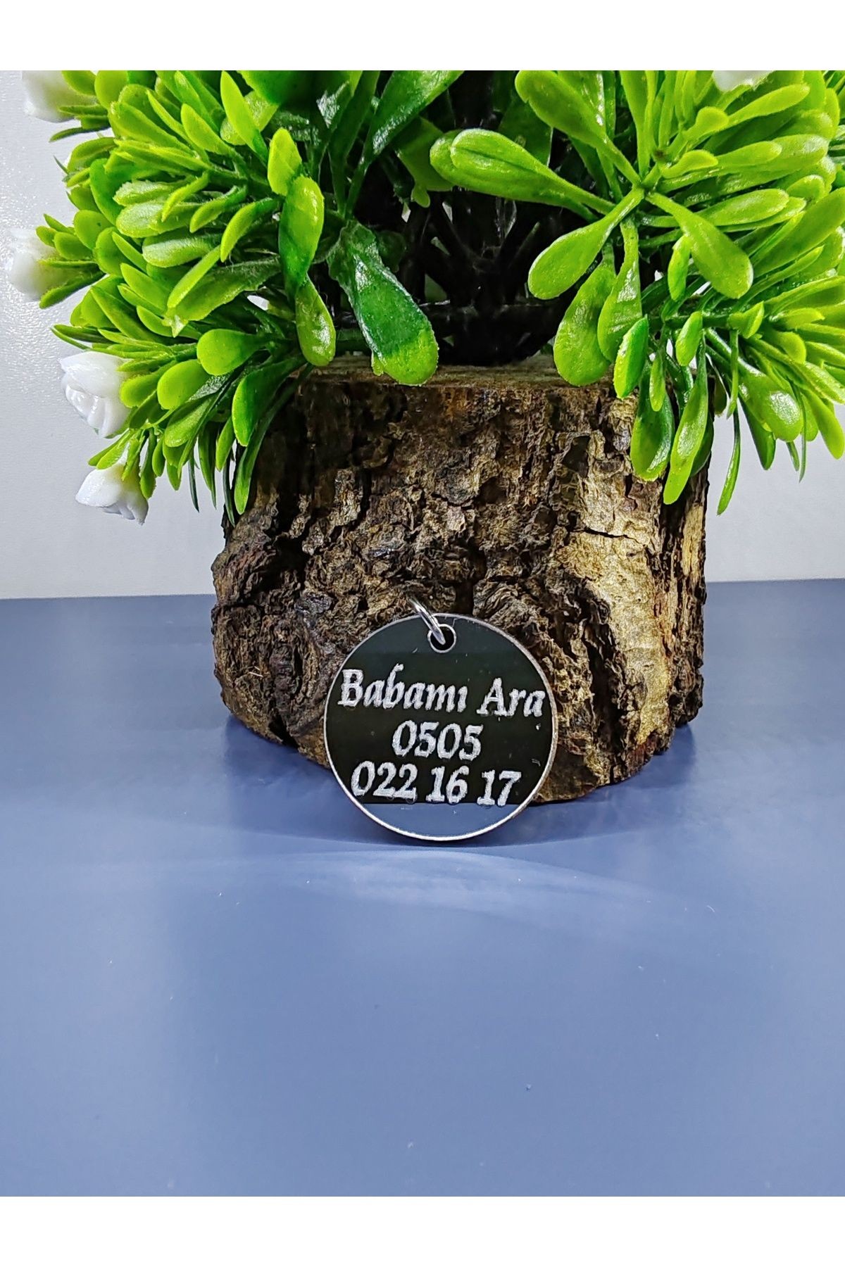 Kedi & Köpek Künye Isimlik Pleksi 1 Adet 3x3 Cm