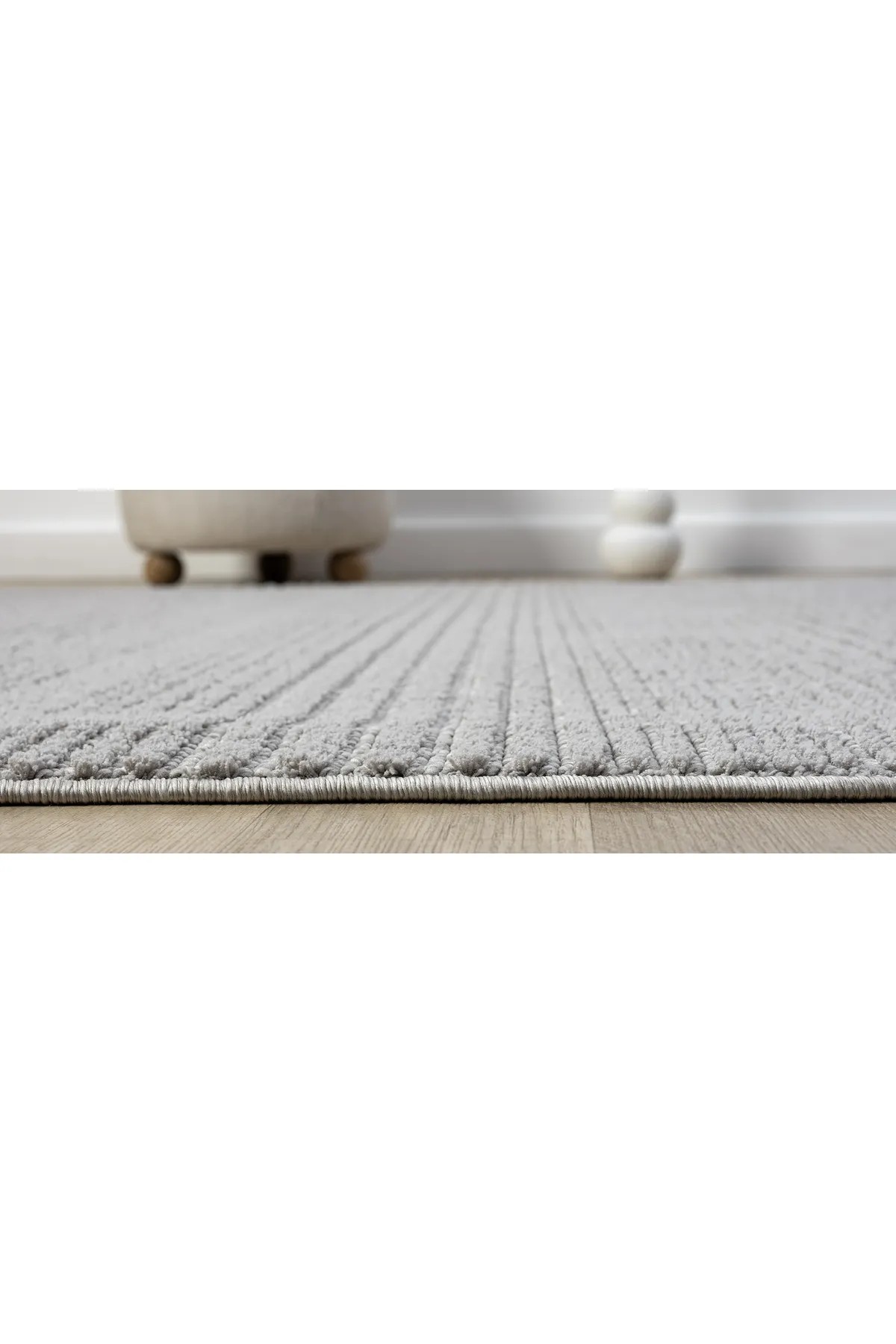 Step Serisi Naturel Bukleli Yumuşak Dokulu Iskandinav Dokuma Halı