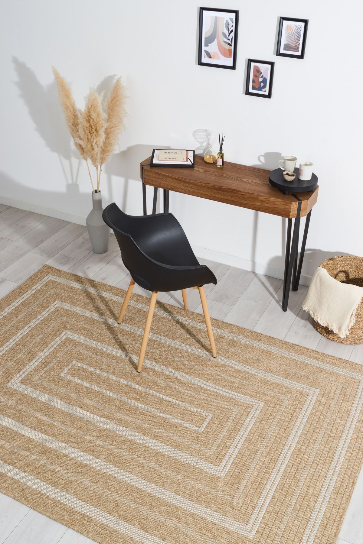 Naturel Jüt Halı Modern Örme Kilim 8863